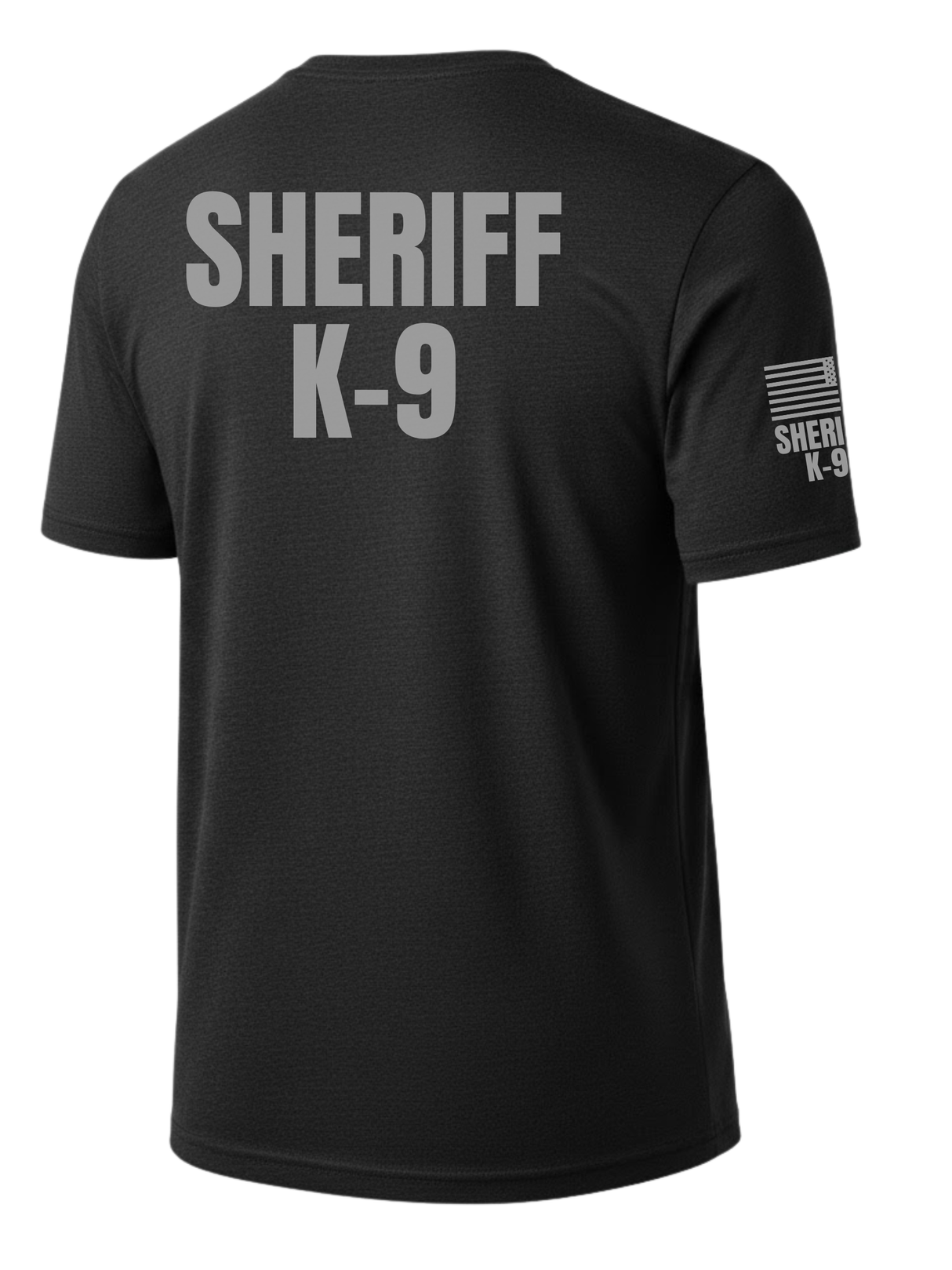 Black Sheriff K-9 Men's Shirt - Short Sleeve (Gray)