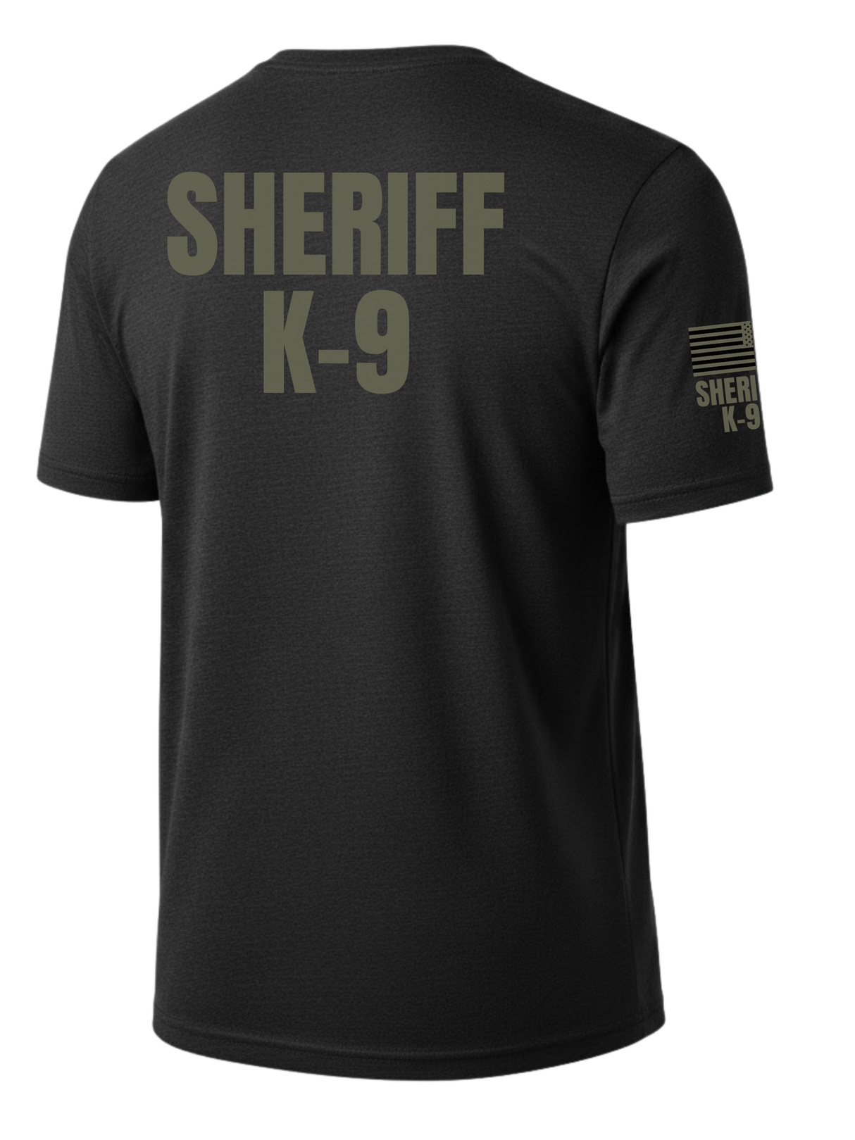 Black Sheriff K-9 Men's Shirt - Short Sleeve (Green)