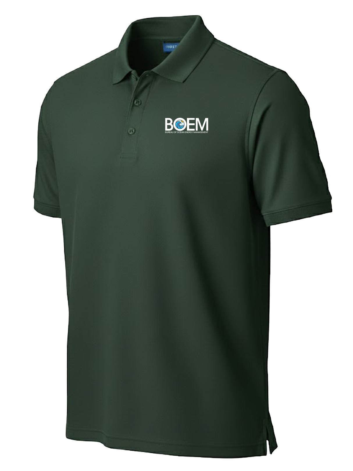 Bureau of Ocean Energy Management (BOEM) Men's Polo Dark Green government employee uniform shirt