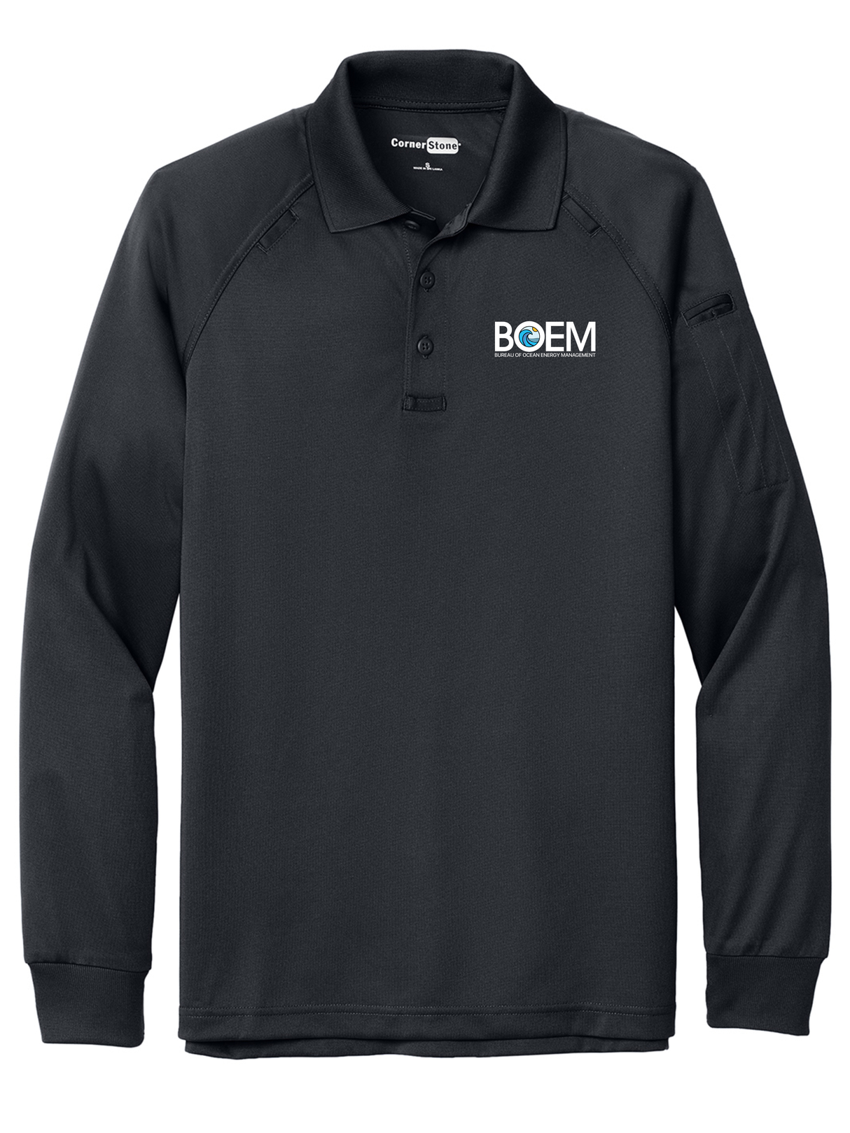 BOEM Men's Tactical Long Sleeve Polo