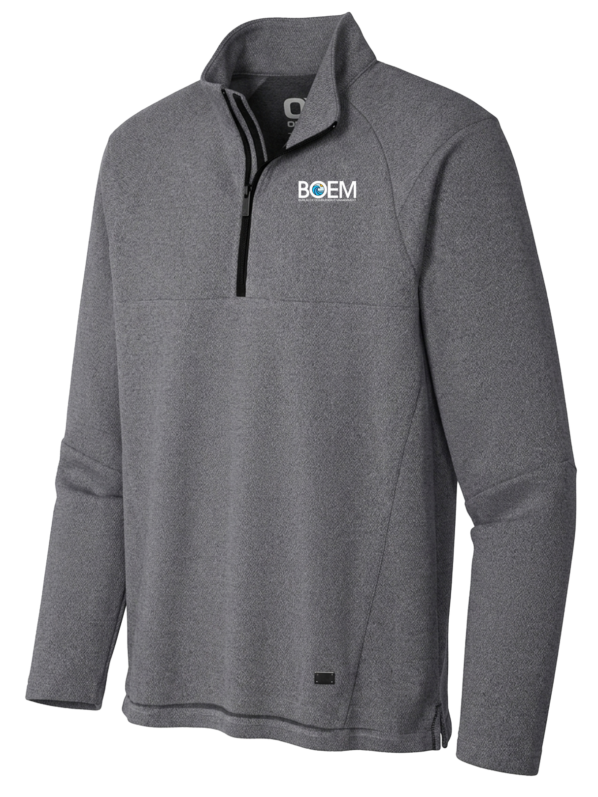 Bureau of Ocean Energy Management (BOEM) Men's Transition Quarter Zip Slate Gray government employee uniform shirt