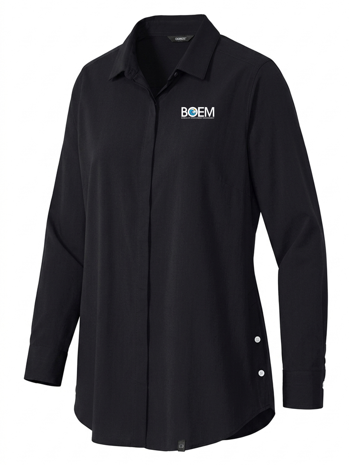 Bureau of Ocean Energy Management (BOEM) Women's Commuter Shirt Black government employee uniform shirt