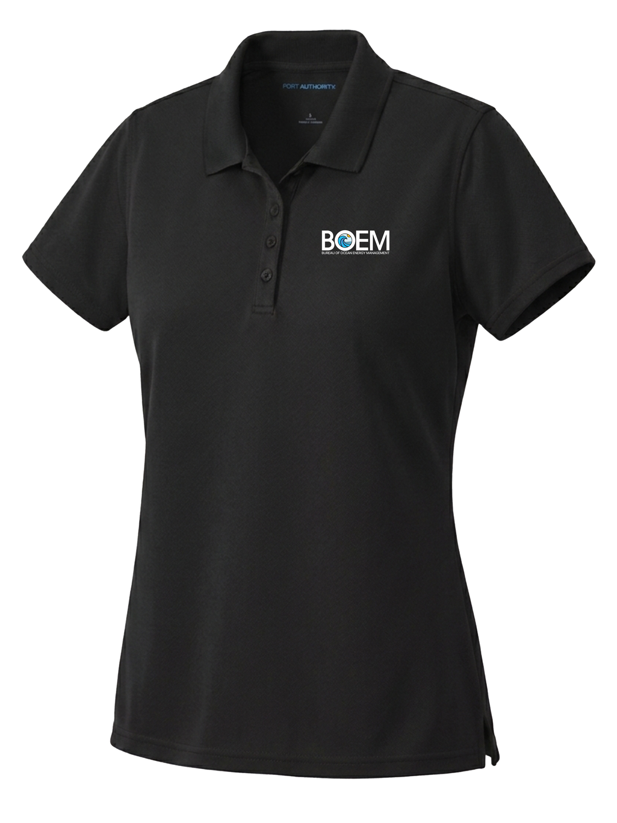 Bureau of Ocean Energy Management (BOEM) Women's Dri Fit Polo Black government employee uniform shirt