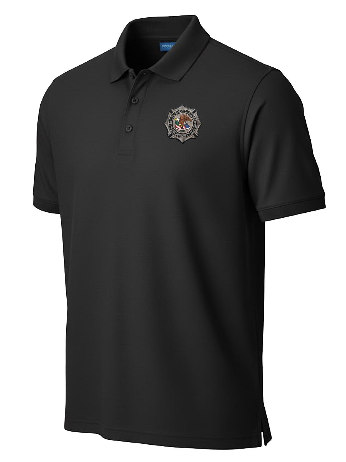 Federal Bureau of Prisons (BOP) Men's Polo Black government employee uniform shirt
