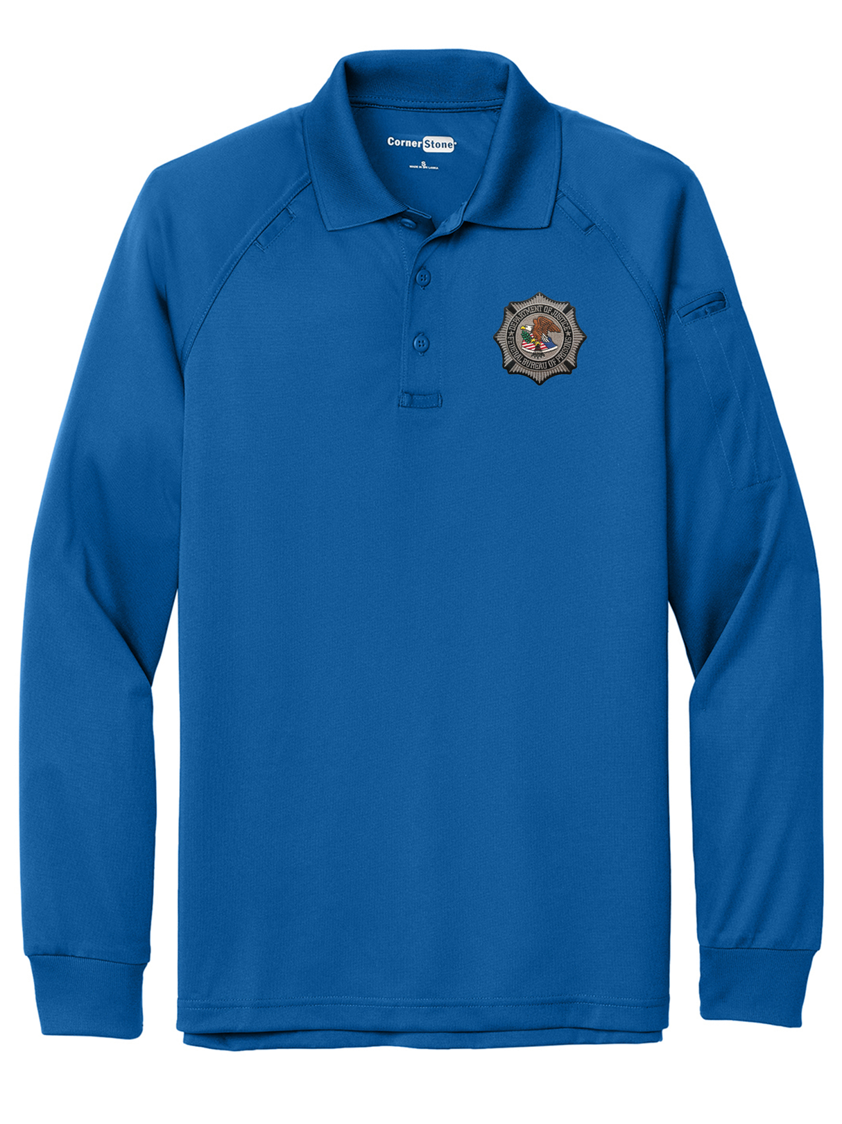 BOP Men's Tactical Long Sleeve Polo