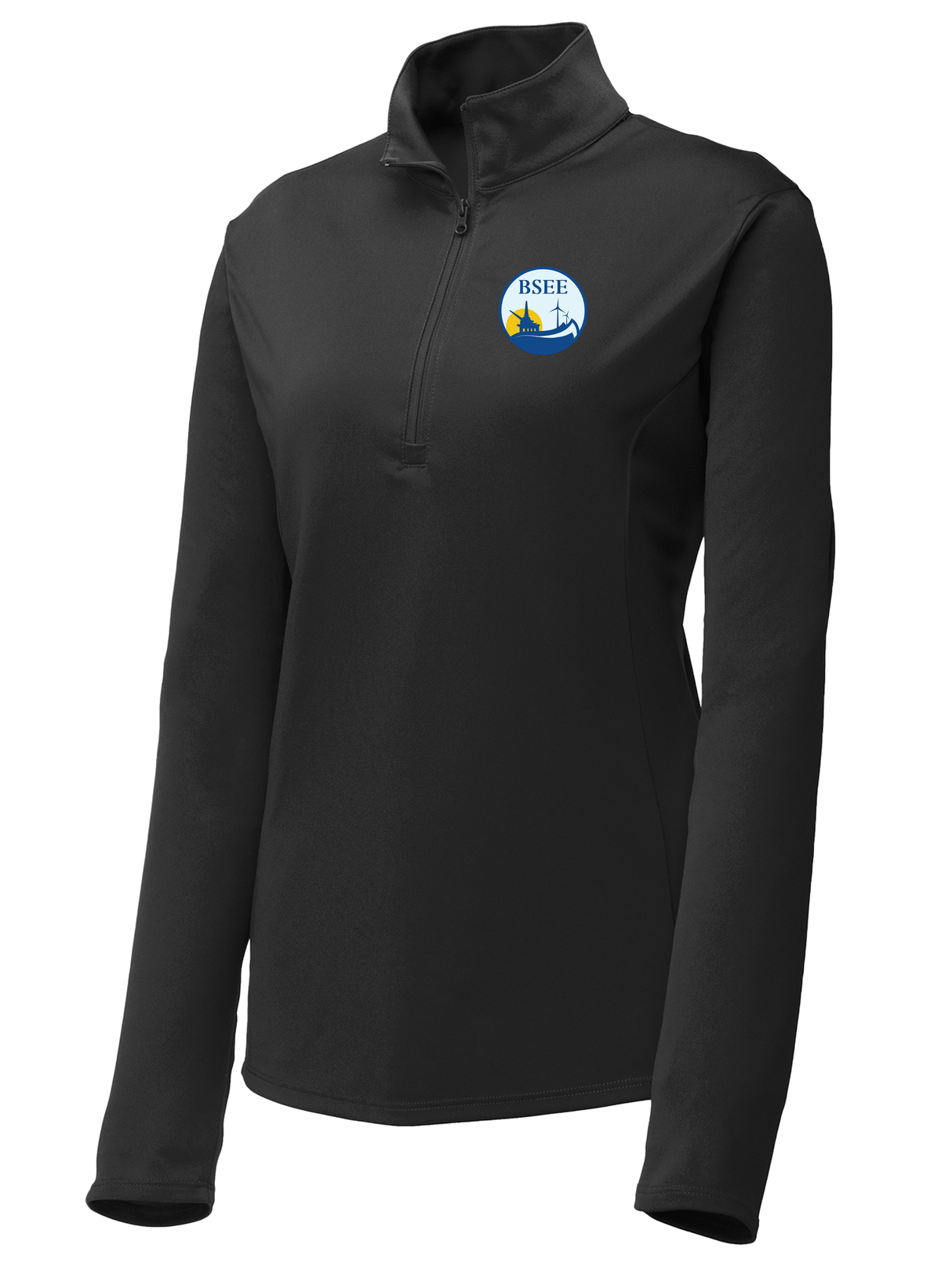 Bureau of Safety and Environmental Enforcement (BSEE) Women's Lightweight Dri Fit 1/4 Zip Black government employee uniform shirt