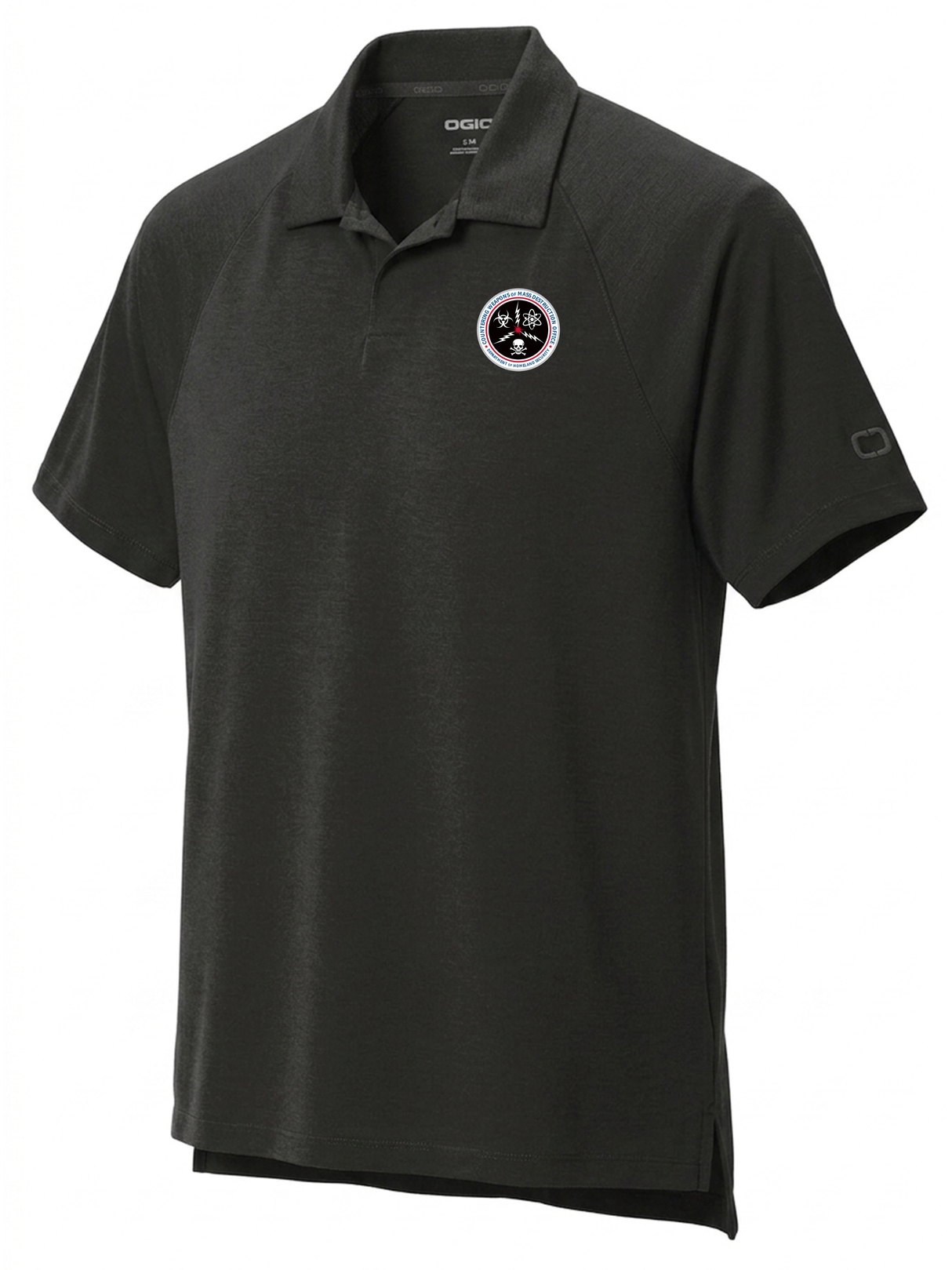 Countering Weapons of Mass Destruction Office (CWMD) Men's Polo Black government employee uniform shirt