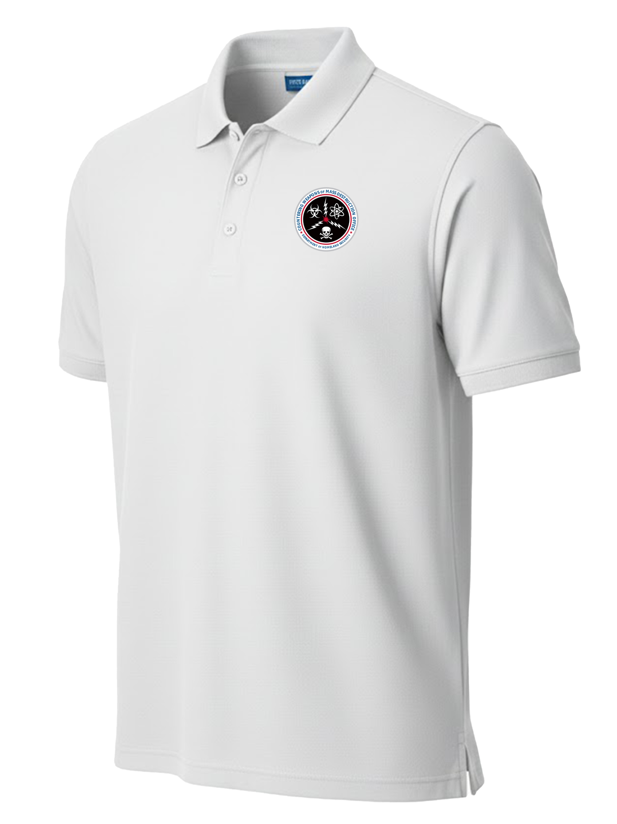 Countering Weapons of Mass Destruction Office (CWMD) Men's Polo White government employee uniform shirt