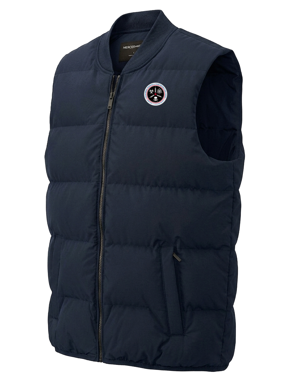 Countering Weapons of Mass Destruction Office (CWMD) Men's Puffer Vest Navy Blue government employee uniform shirt