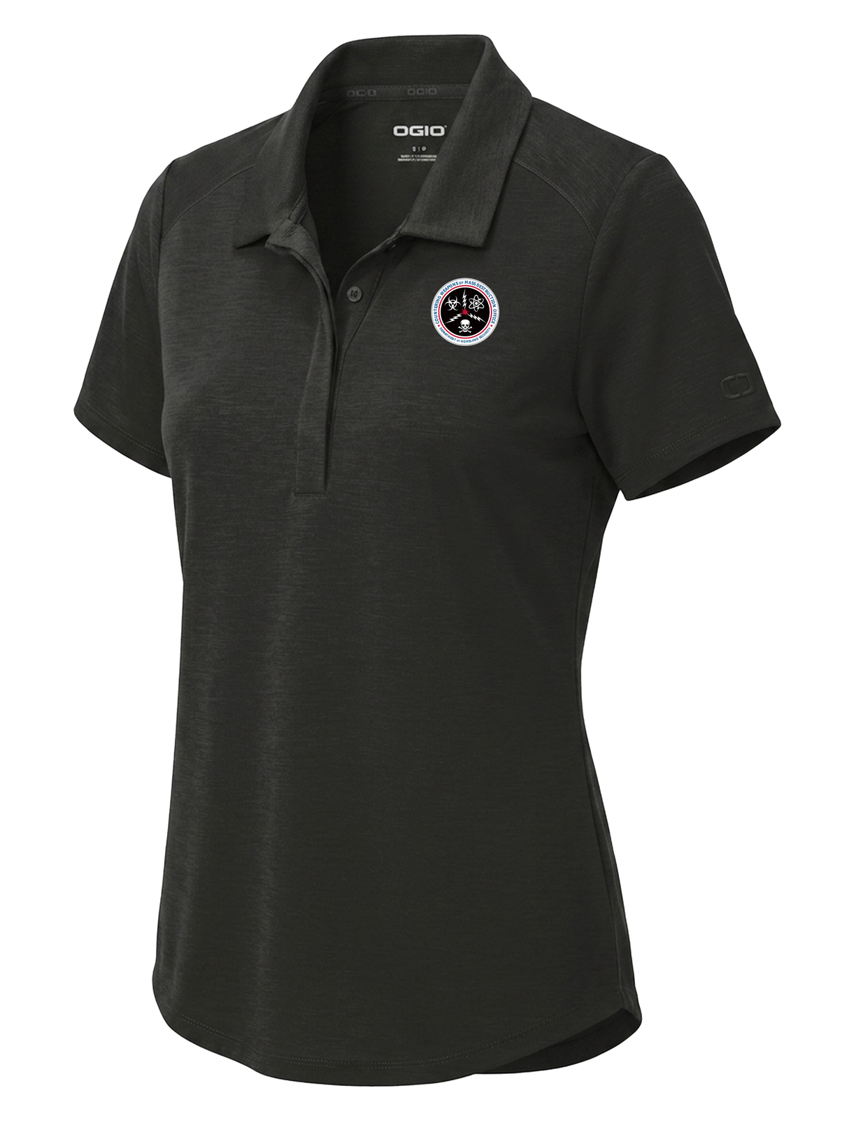Countering Weapons of Mass Destruction Office (CWMD) Women's Polo Black government employee uniform shirt