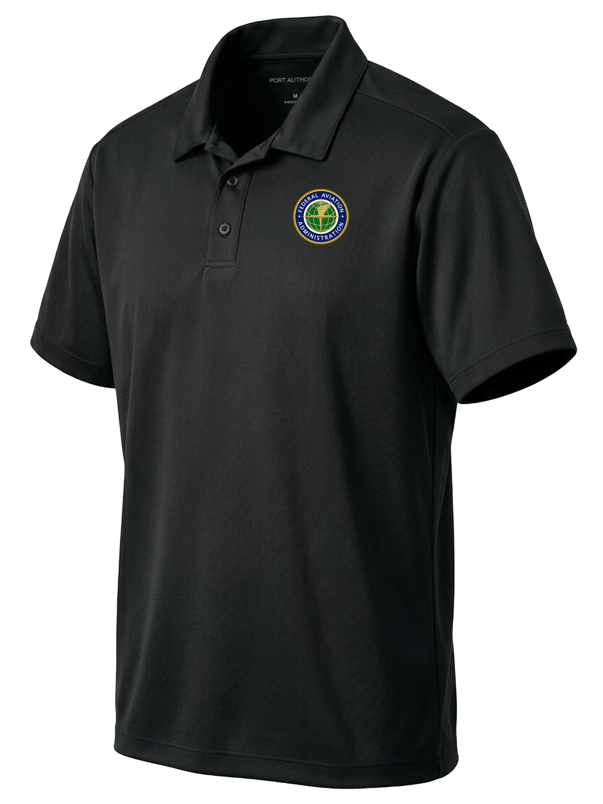 Federal Aviation Administration (FAA) Men's Dri Fit Polo Black government employee uniform shirt