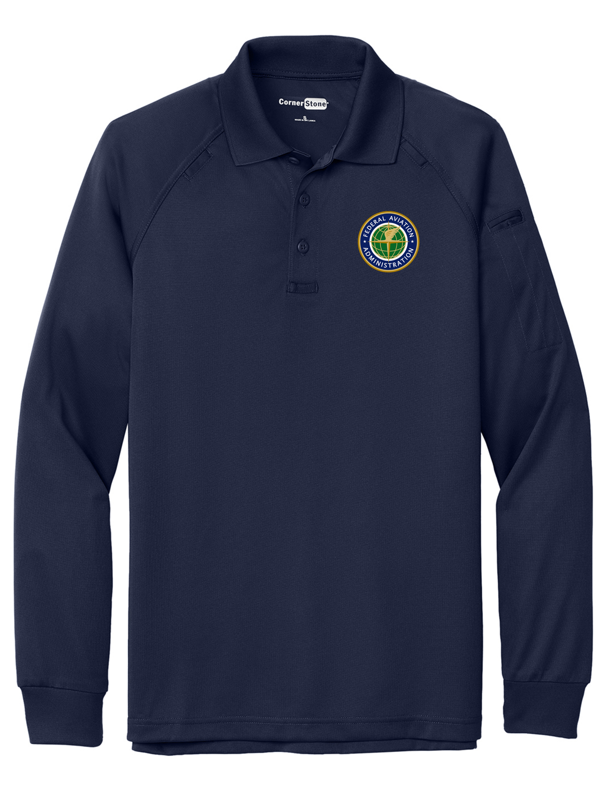 FAA Men's Tactical Long Sleeve Polo