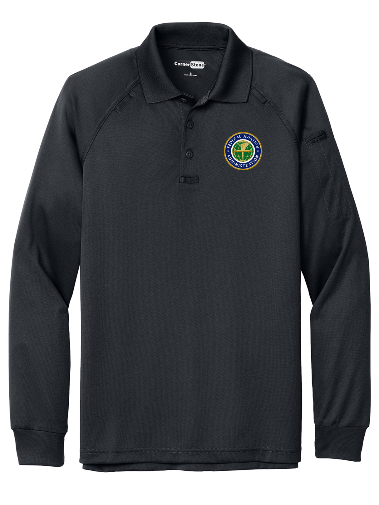FAA Men's Tactical Long Sleeve Polo