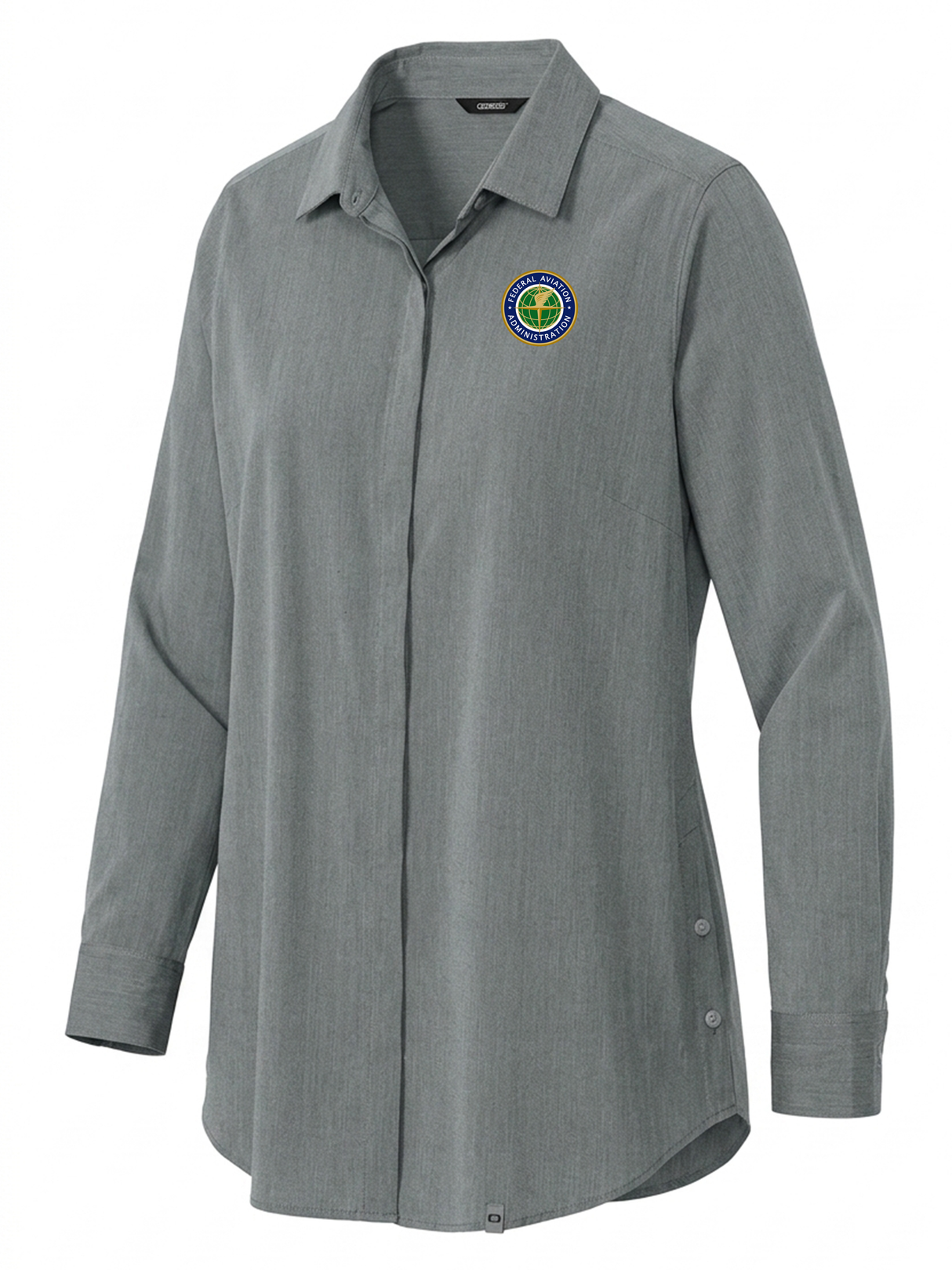 Federal Aviation Administration (FAA) Women's Commuter Shirt Slate Gray government employee uniform shirt