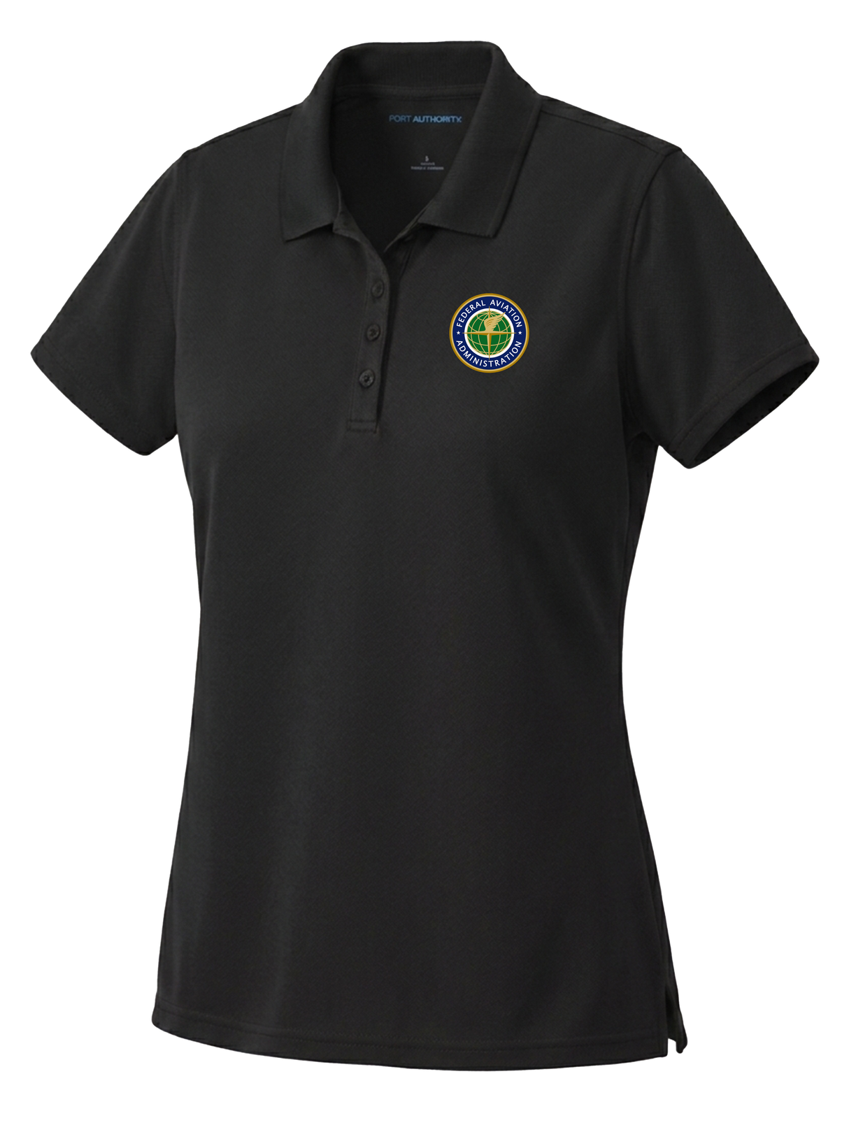 Federal Aviation Administration (FAA) Women's Dri Fit Polo Black government employee uniform shirt