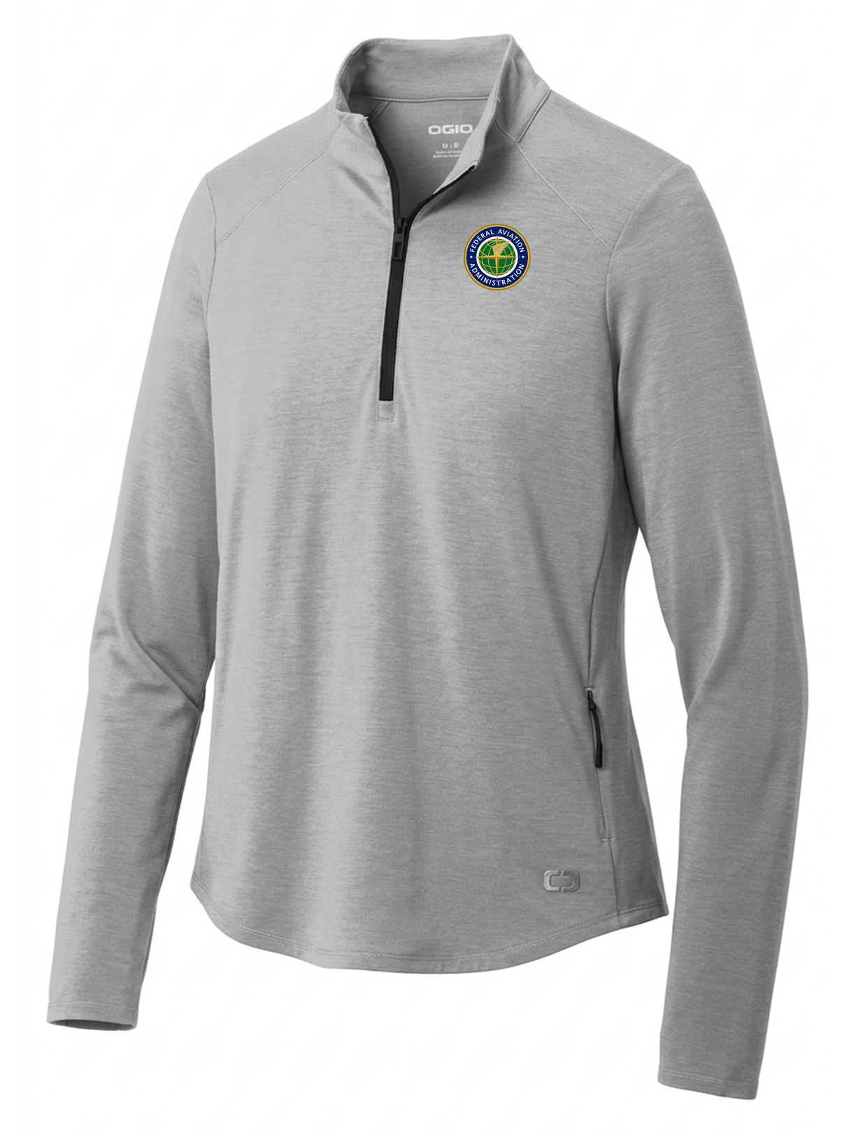 Federal Aviation Administration (FAA) Women's Motion 1/4 Zip Light Gray government employee uniform shirt