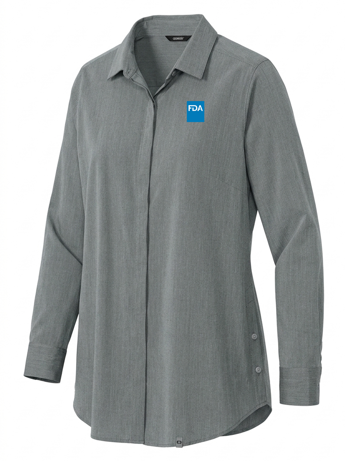 Food and Drug Administration (FDA) Women's Commuter Shirt Slate Gray government employee uniform shirt