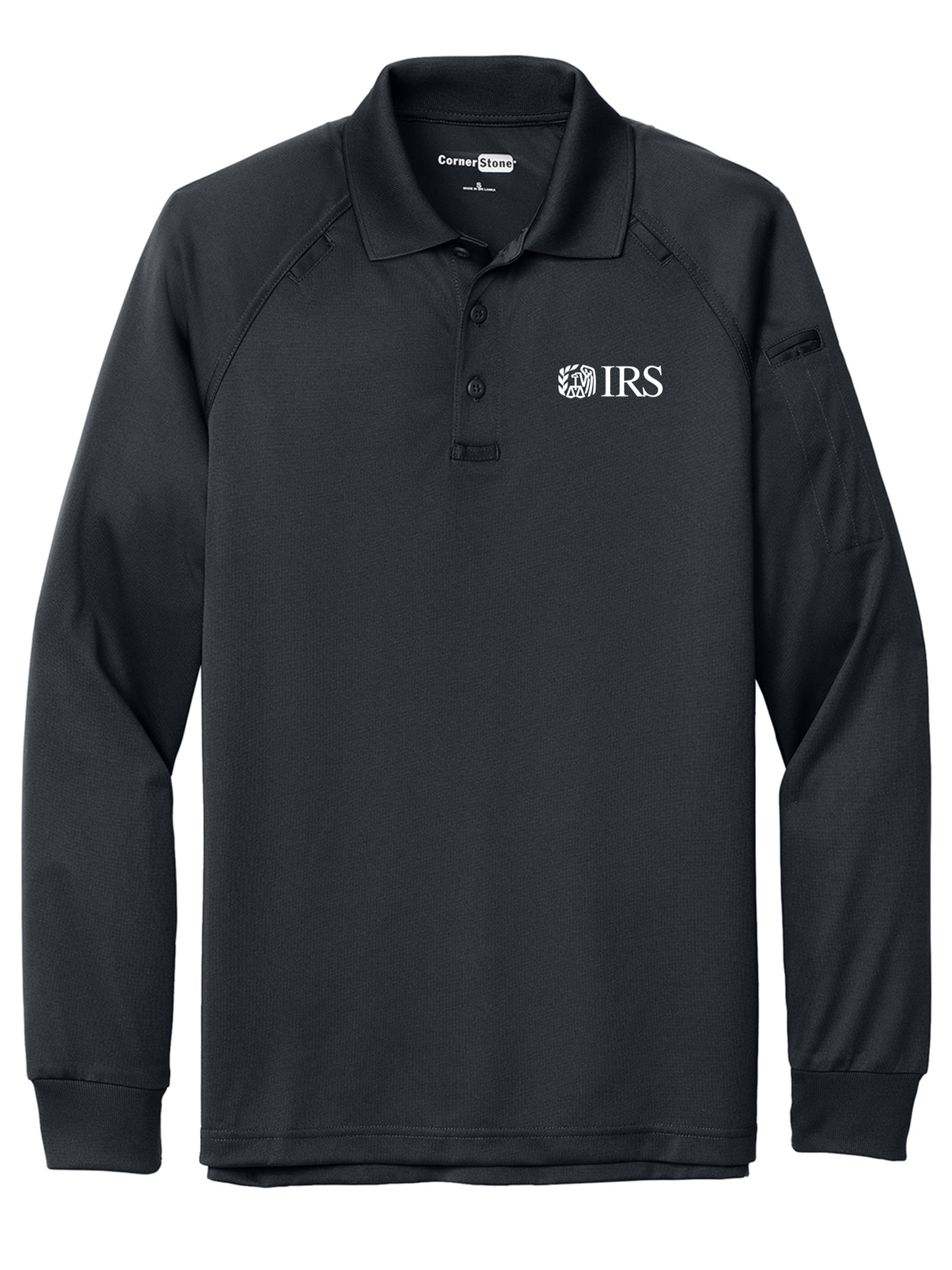 IRS Men's Tactical Long Sleeve Polo