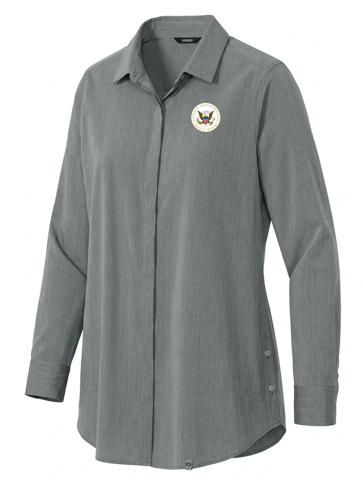 National Transportation Safety Board (NTSB) Women's Commuter Shirt Slate Gray government employee uniform shirt