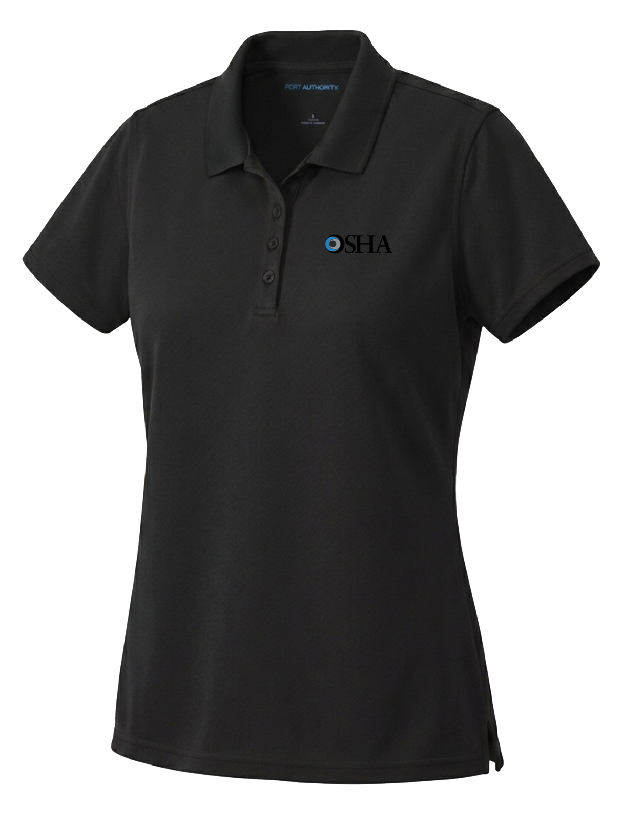 Occupational Safety and Health Administration (OSHA) Women's Dri Fit Polo Black government employee uniform shirt