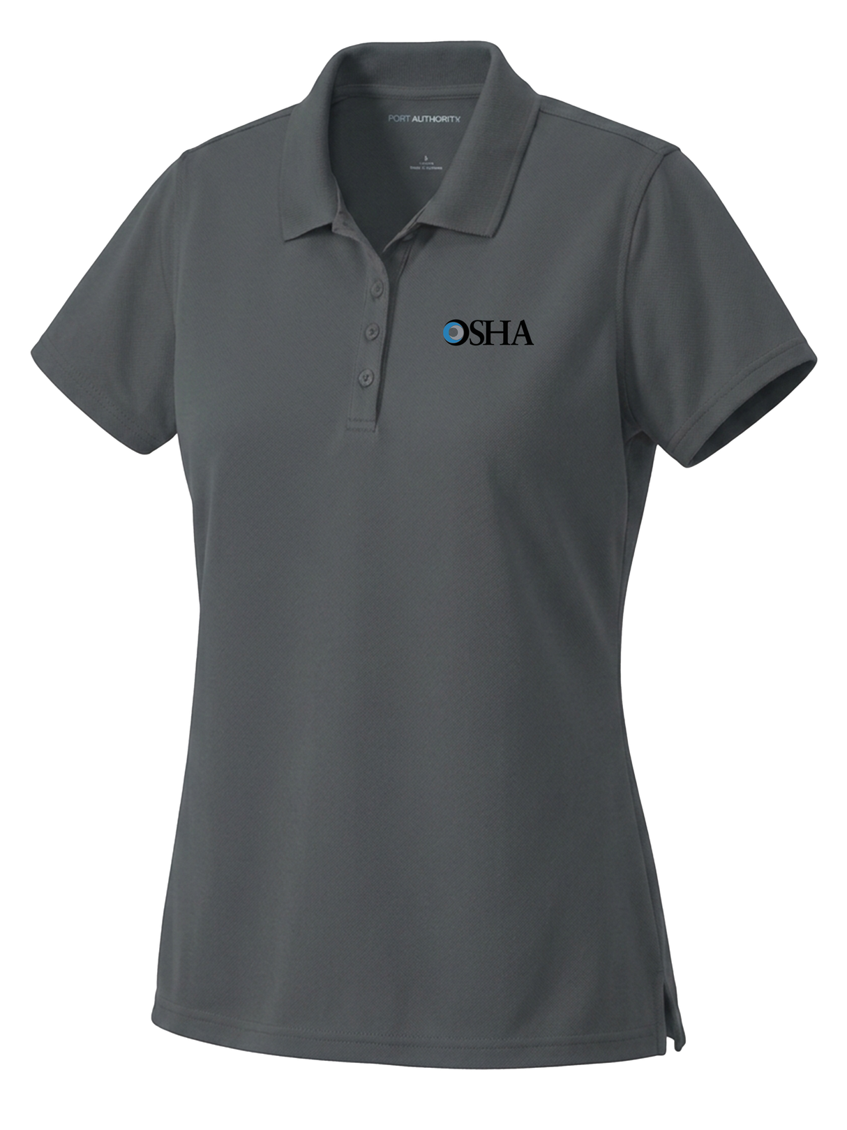 Occupational Safety and Health Administration (OSHA) Women's Dri Fit Polo Slate Gray government employee uniform shirt