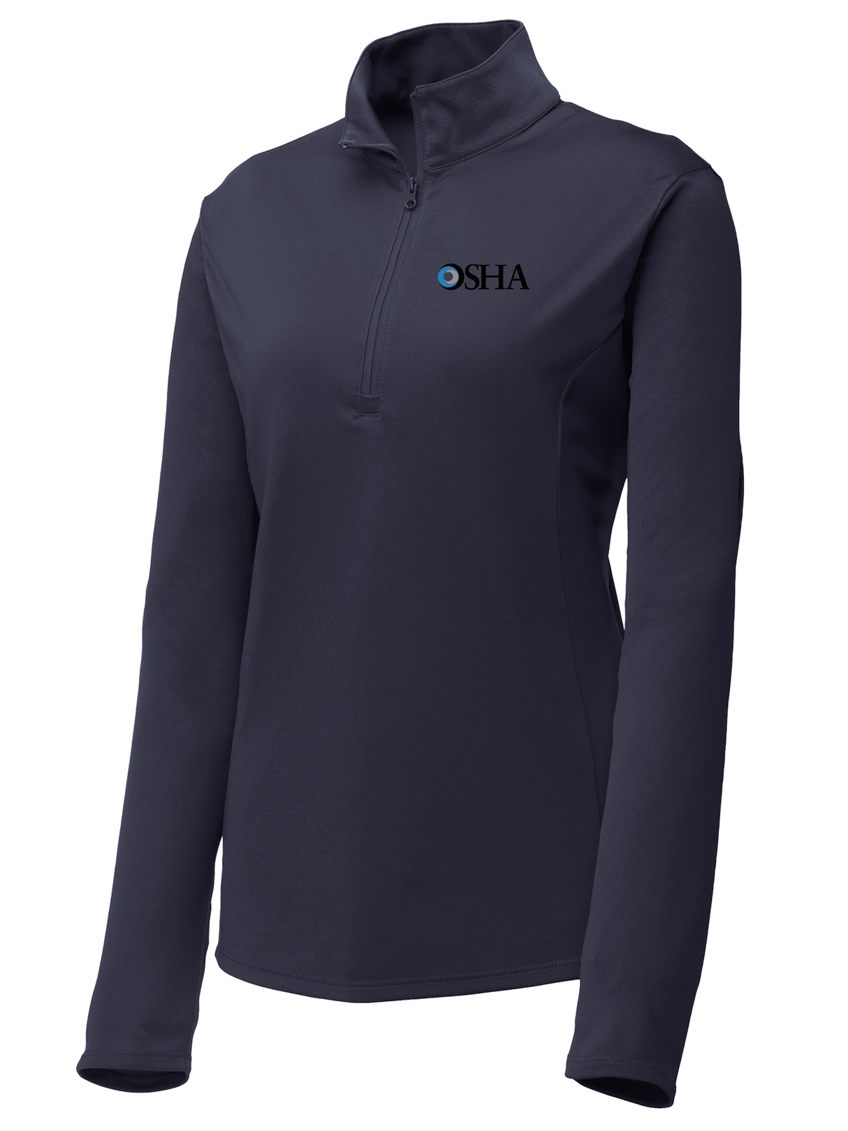 Occupational Safety and Health Administration (OSHA) Women's Lightweight Dri Fit 1/4 Zip Navy Blue government employee uniform shirt