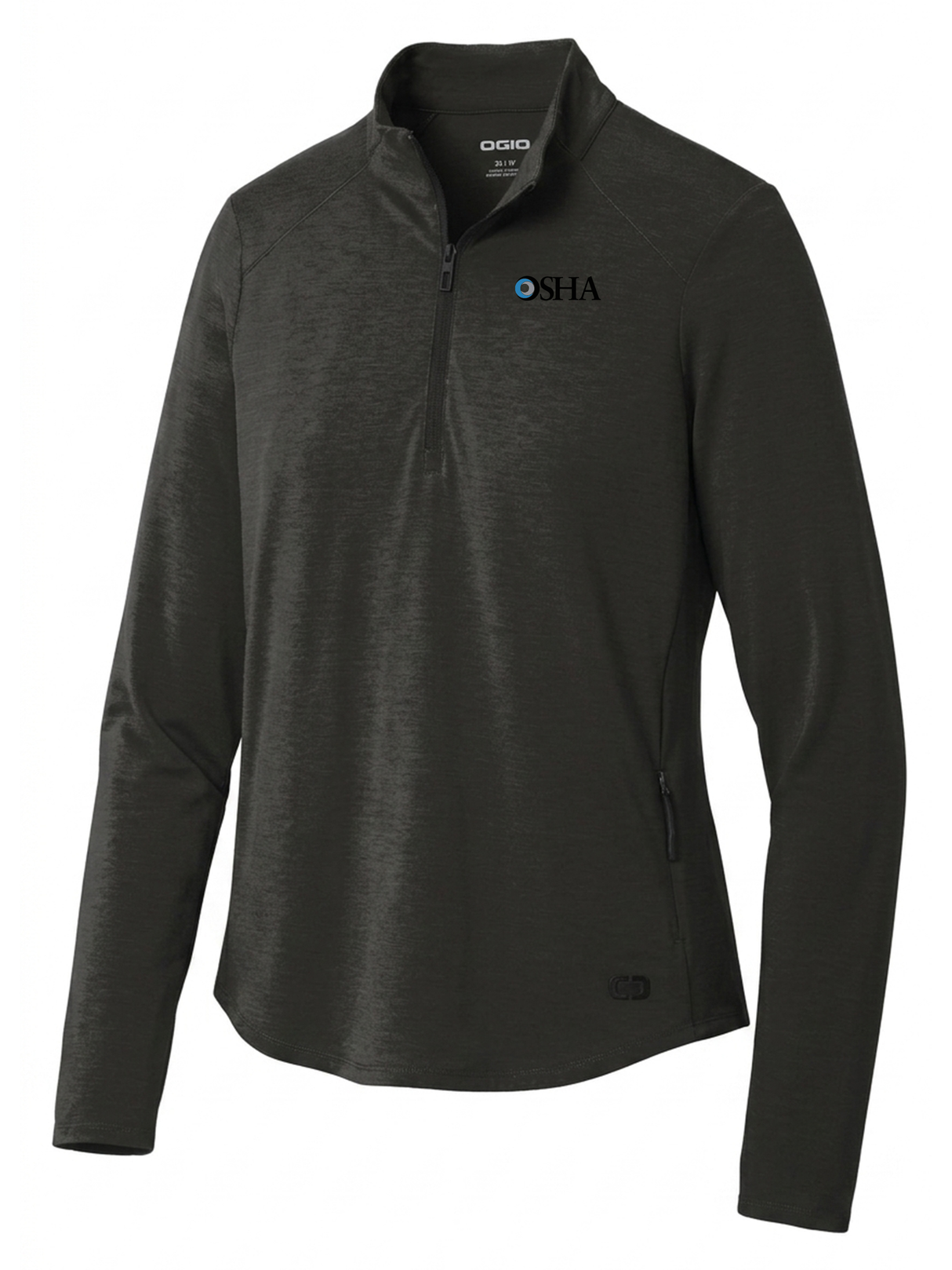Occupational Safety and Health Administration (OSHA) Women's Motion 1/4 Zip Black government employee uniform shirt