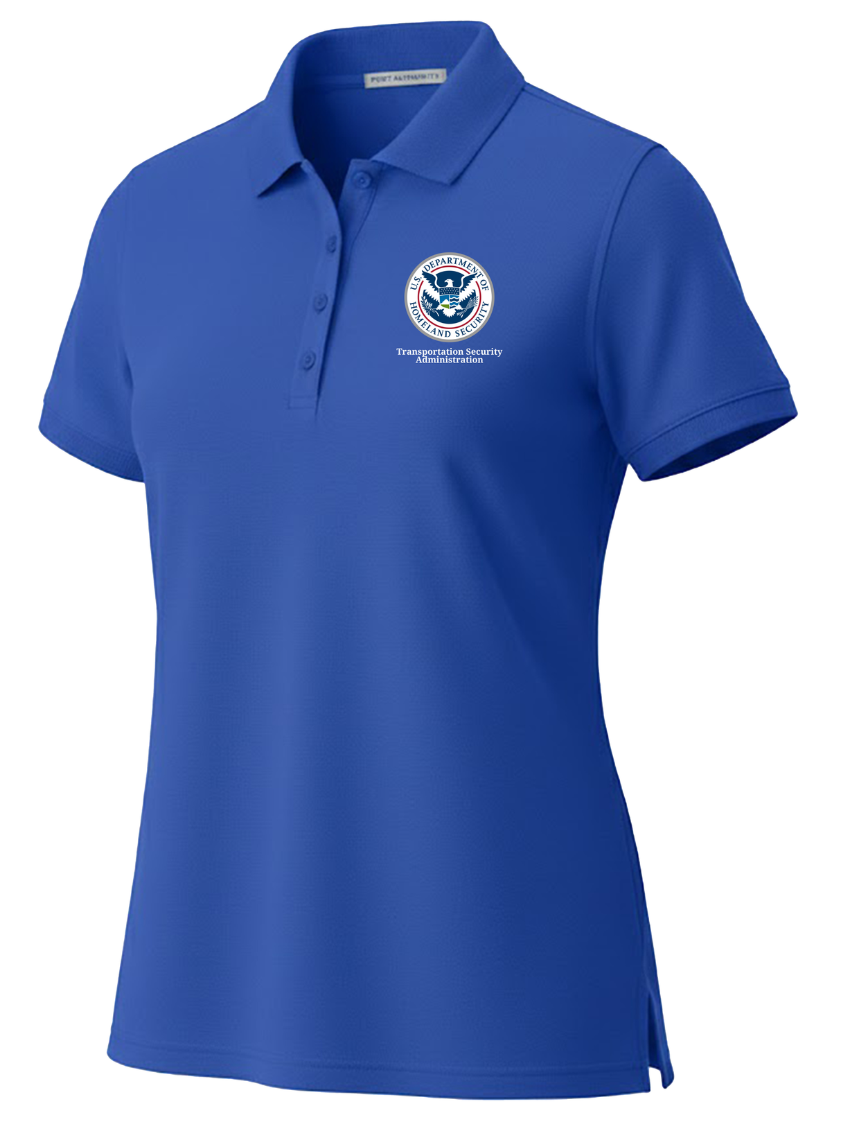 Transportation Security Administration (TSA) Women's Polo Royal Blue government employee uniform shirt
