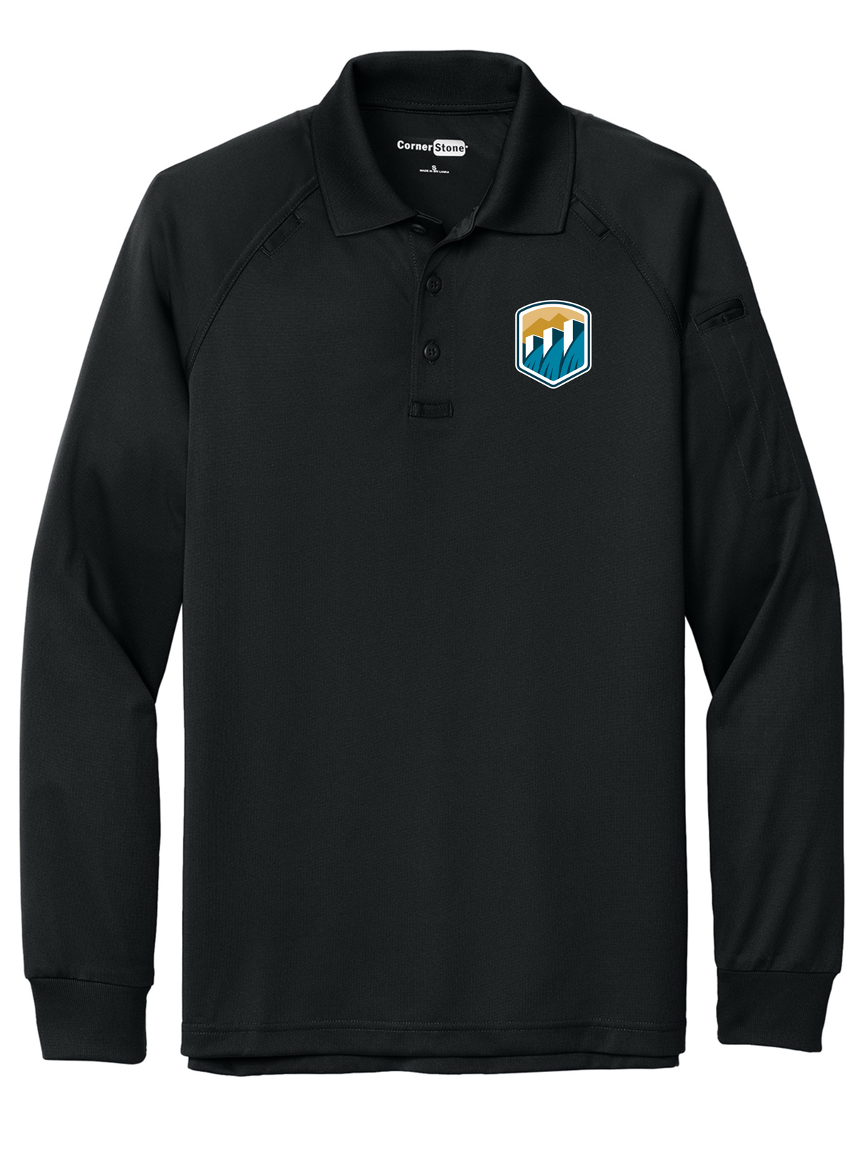 USBR Men's Tactical Long Sleeve Polo