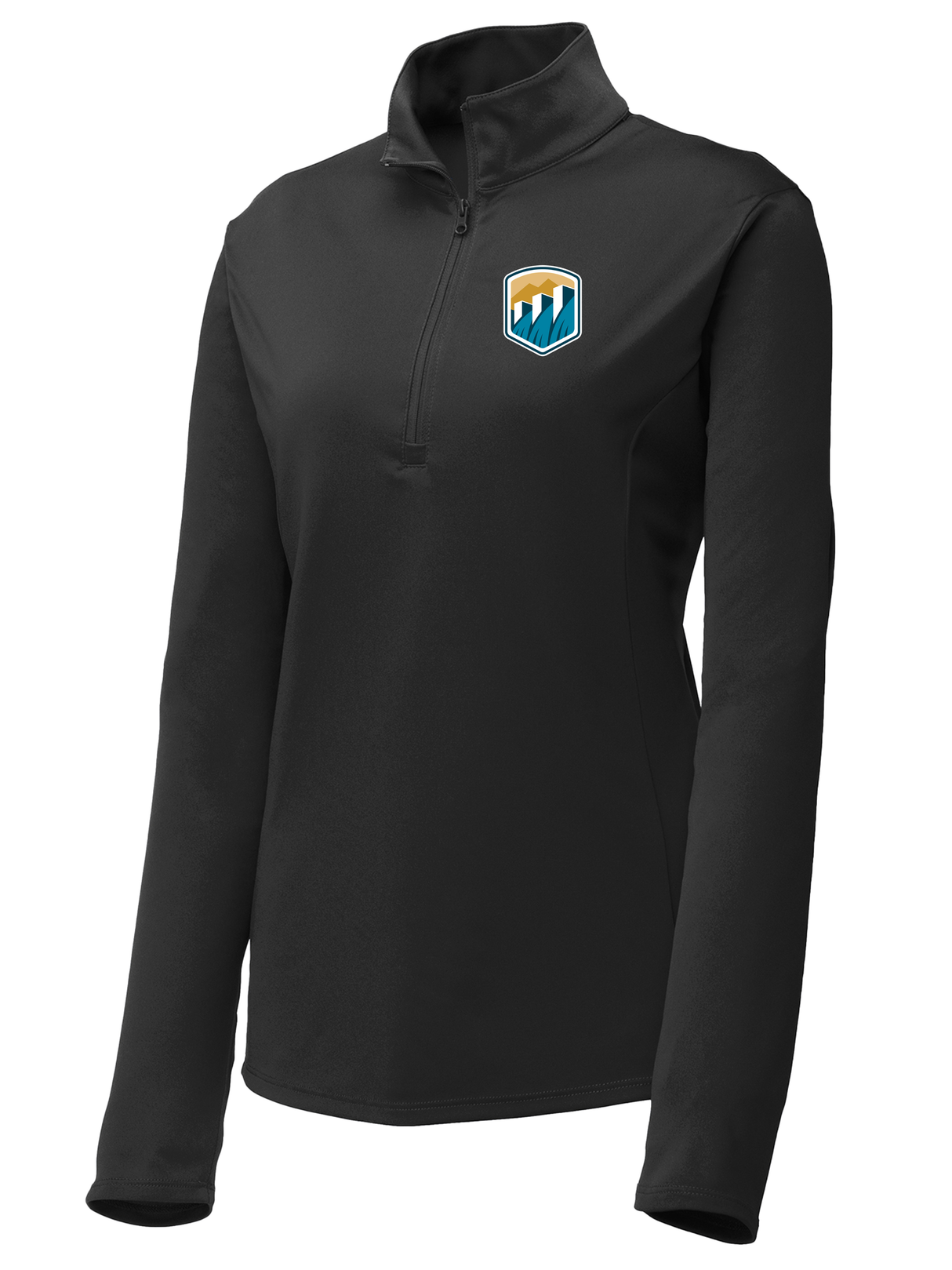 Bureau of Reclamation (USBR) Women's Lightweight Dri Fit 1/4 Zip Black government employee uniform shirt