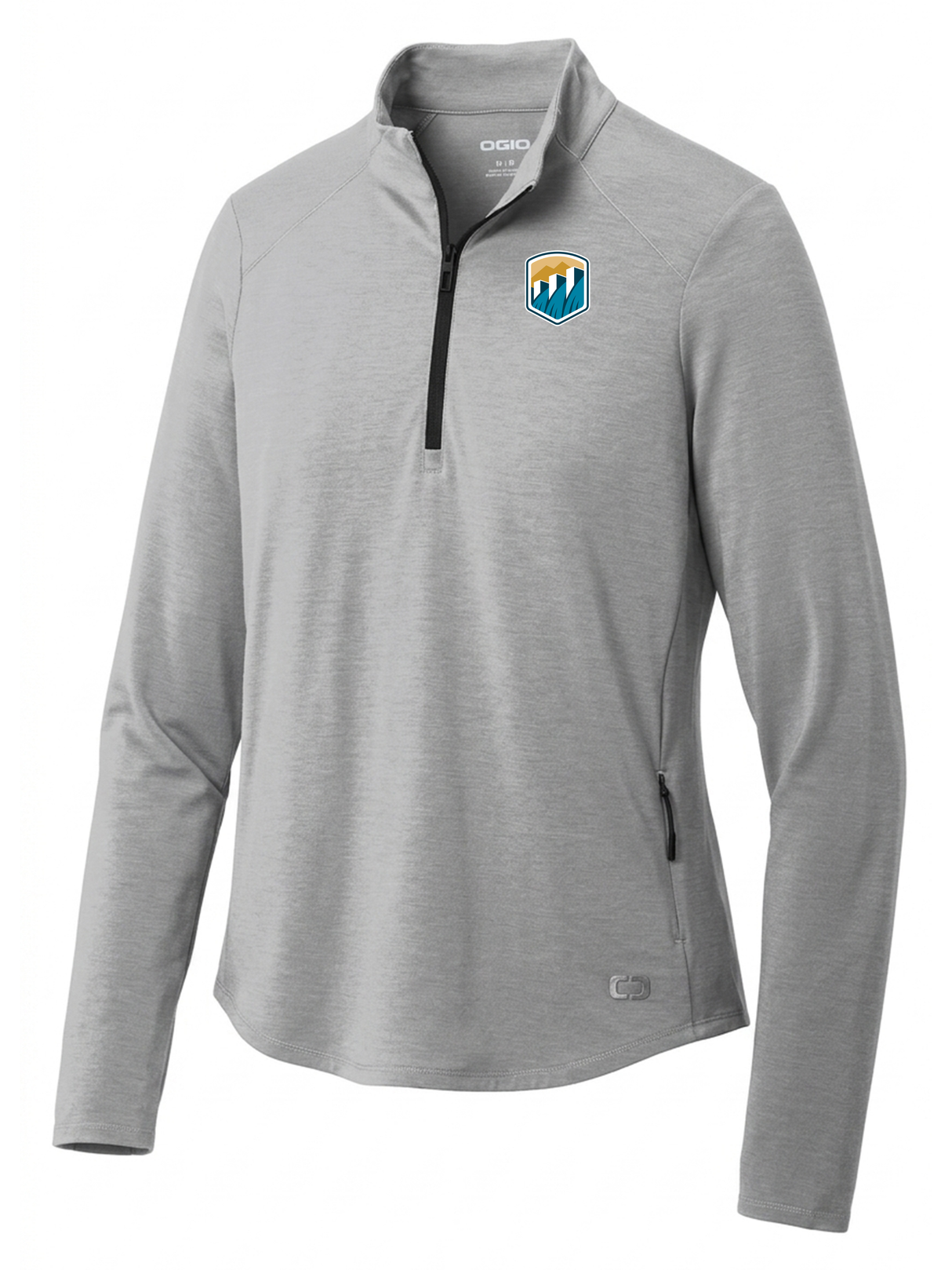 Bureau of Reclamation (USBR) Women's Motion 1/4 Zip Light Gray government employee uniform shirt