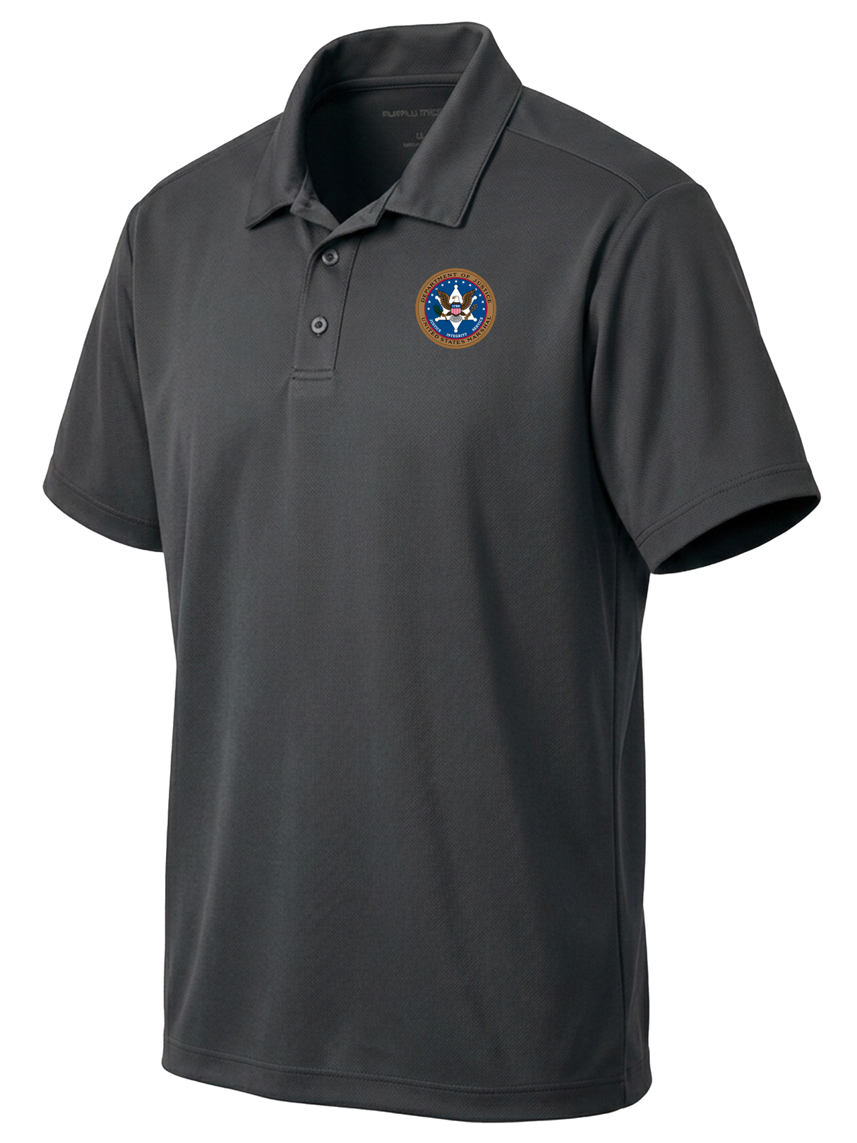 U.S. Marshals Service (USMS) Men's Dri Fit Polo Slate Gray government employee uniform shirt