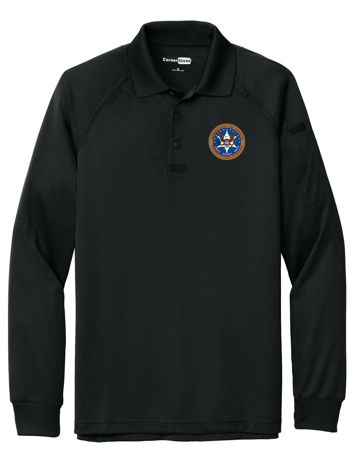 USMS Men's Tactical Long Sleeve Polo