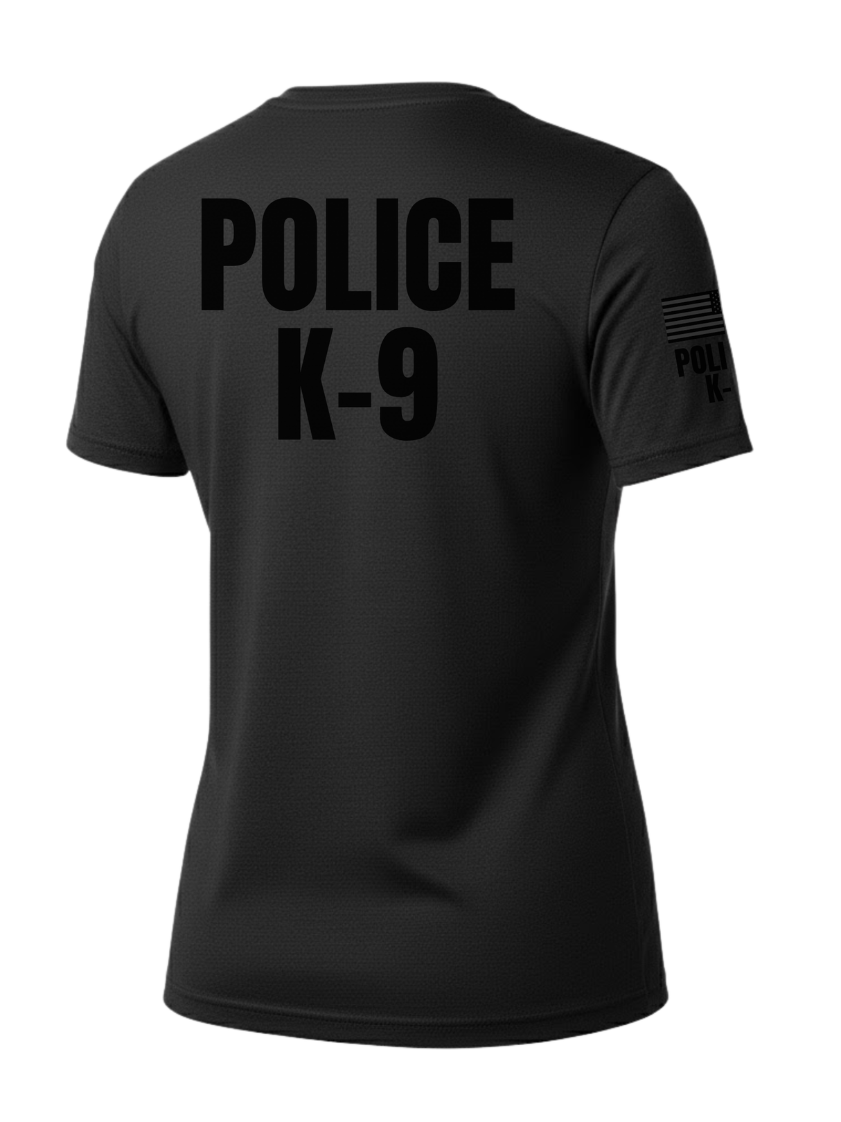 Black Police K-9 Women's Shirt - Short Sleeve (Black)