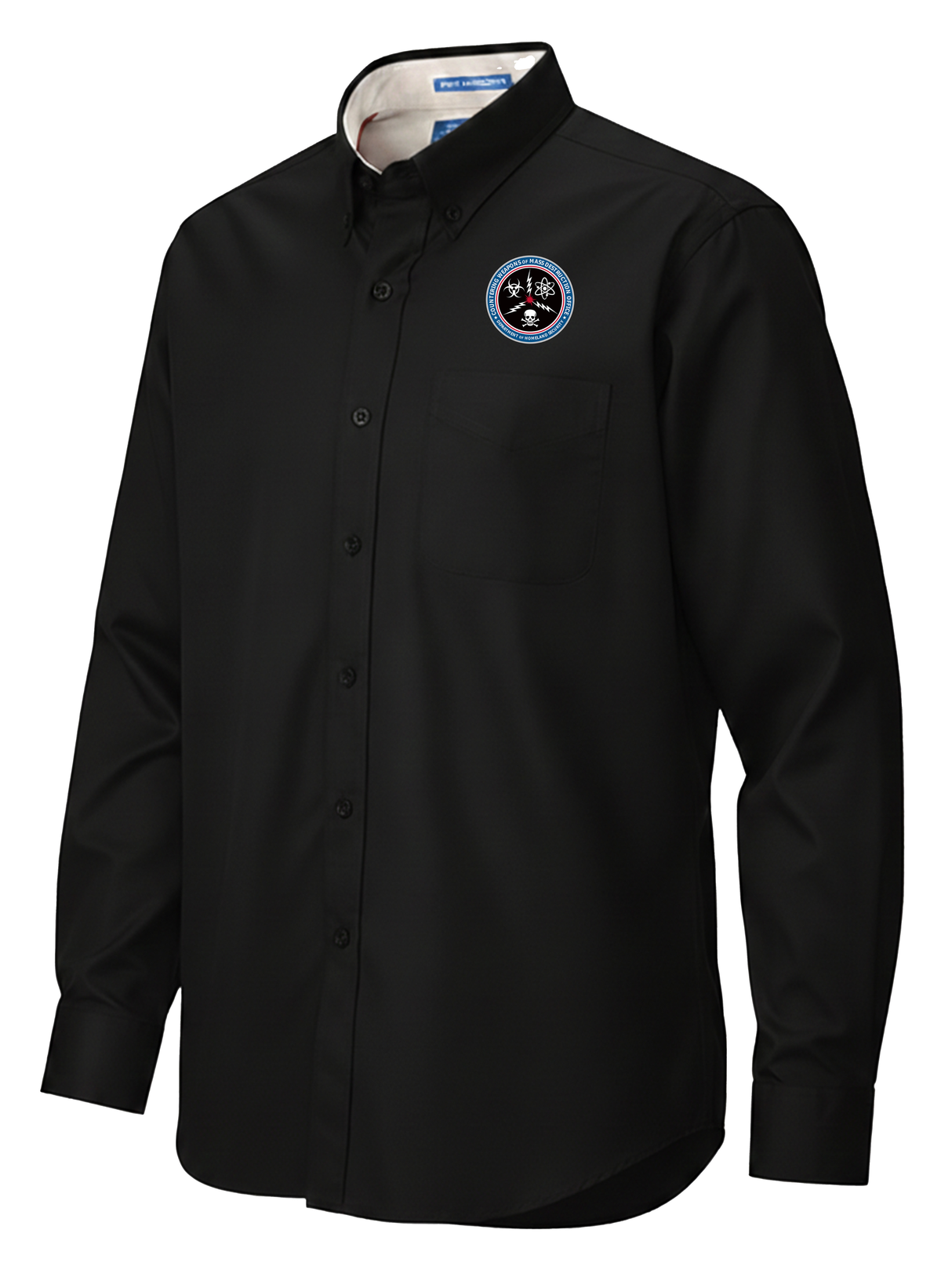 Countering Weapons of Mass Destruction Office (CWMD) Men's Button Up Black government employee uniform shirt