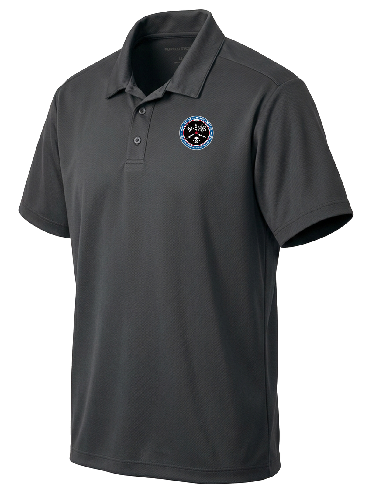 Countering Weapons of Mass Destruction Office (CWMD) Men's Dri Fit Polo Slate Gray government employee uniform shirt