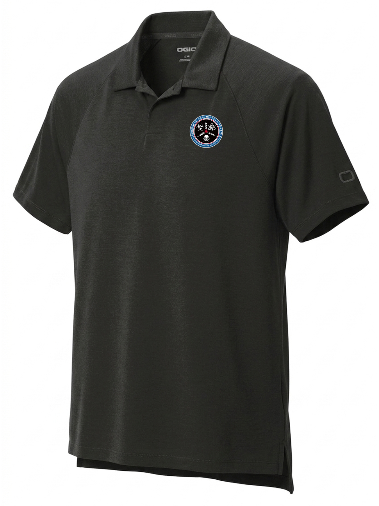 Countering Weapons of Mass Destruction Office (CWMD) Men's Polo Black government employee uniform shirt