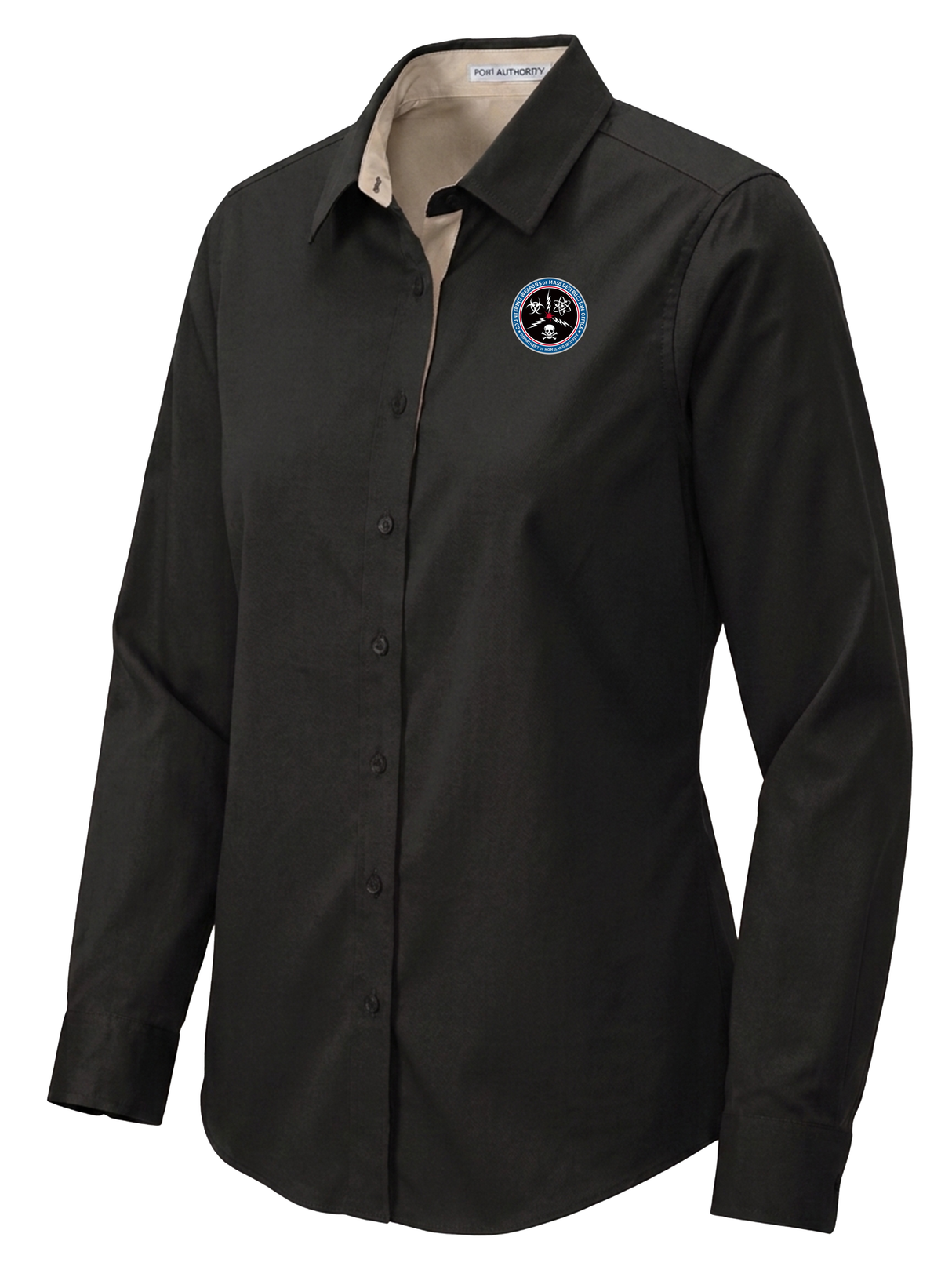 Countering Weapons of Mass Destruction Office (CWMD) Women's Button Up Black government employee uniform shirt