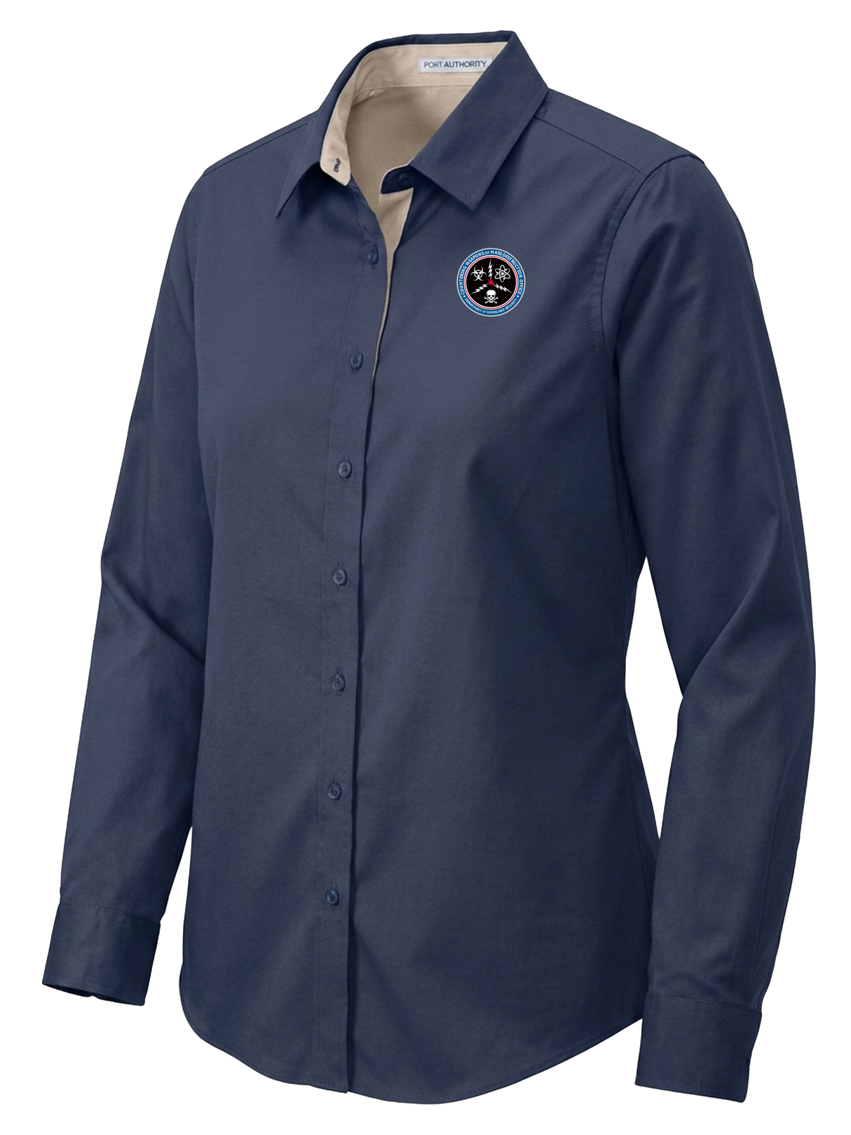 Countering Weapons of Mass Destruction Office (CWMD) Women's Button Up Navy Blue government employee uniform shirt