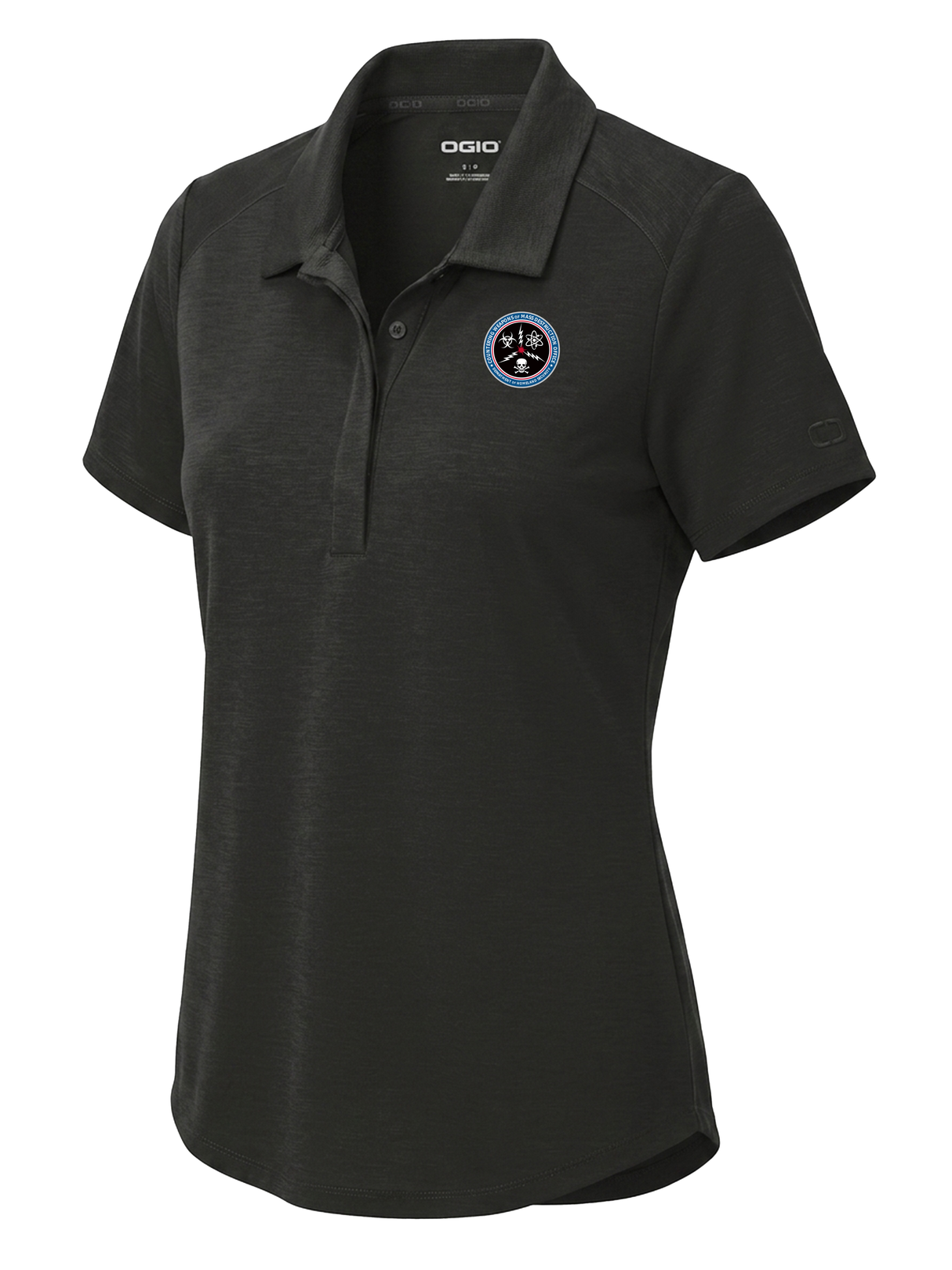 Countering Weapons of Mass Destruction Office (CWMD) Women's Polo Black government employee uniform shirt
