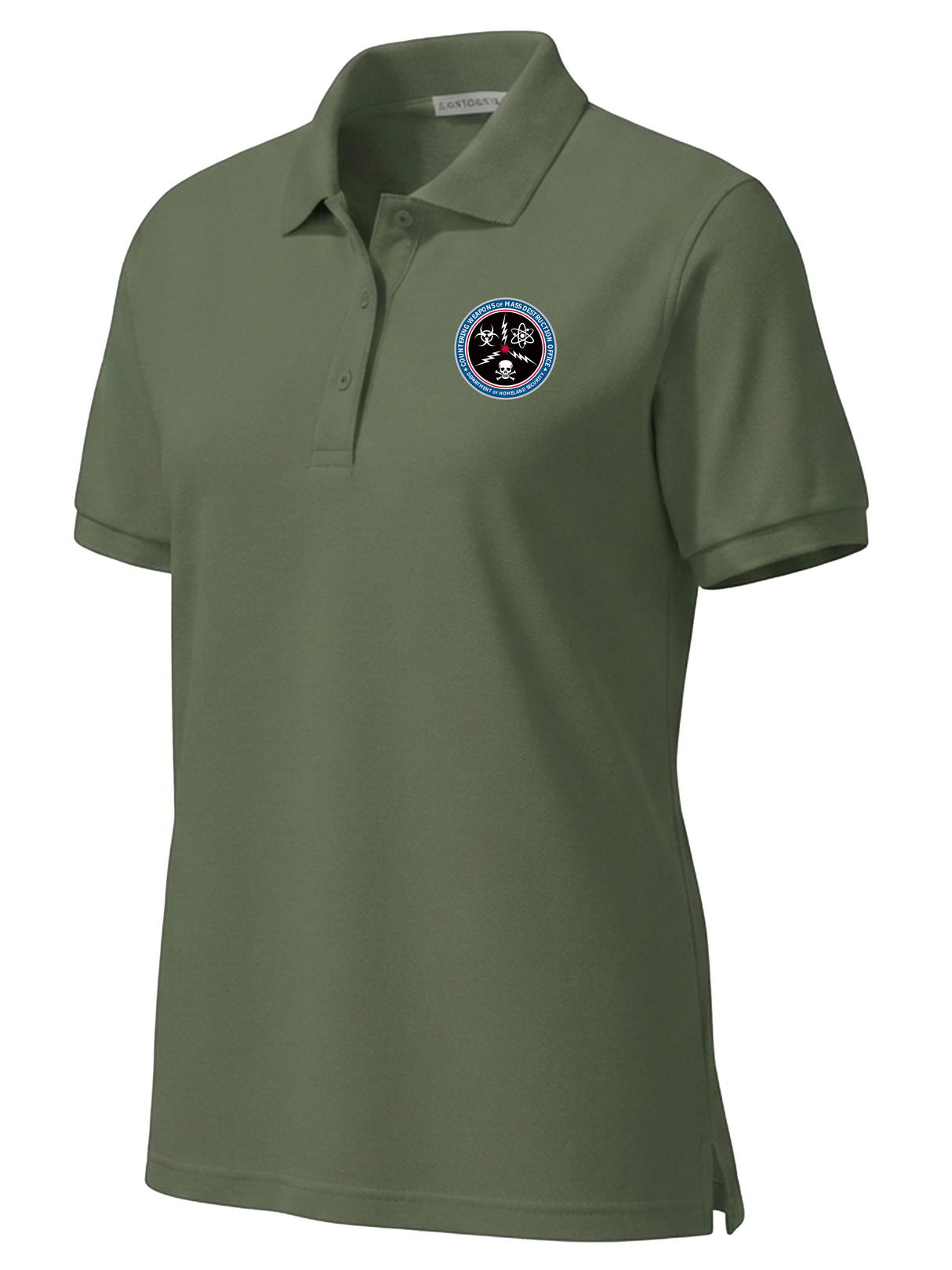 Countering Weapons of Mass Destruction Office (CWMD) Women's Polo Drab Green government employee uniform shirt