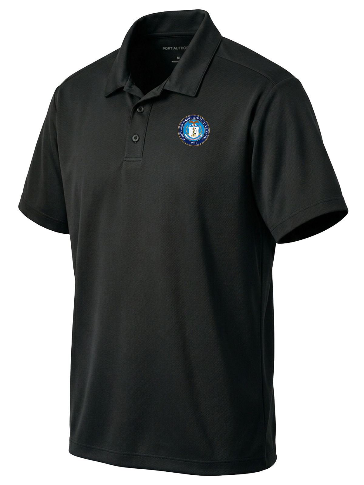 Food and Drug Administration (FDA) Men's Dri Fit Polo Black government employee uniform shirt