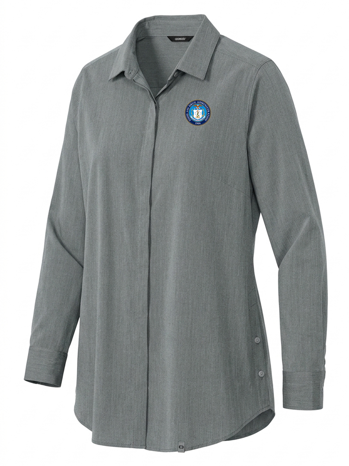 Food and Drug Administration (FDA) Women's Commuter Shirt Slate Gray government employee uniform shirt
