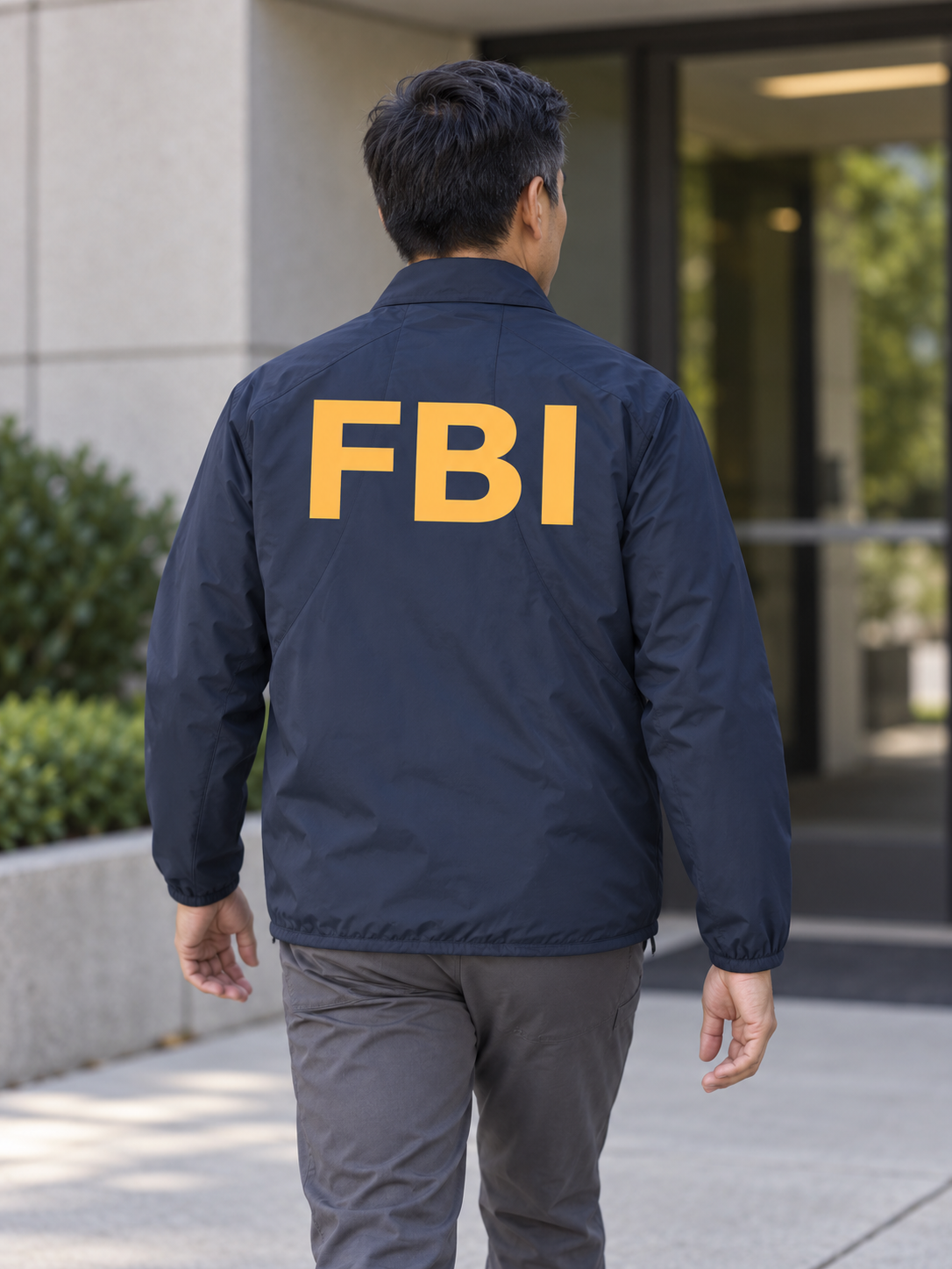 FBI- Agency Identifier Jacket — Navy Blue lifestyle view