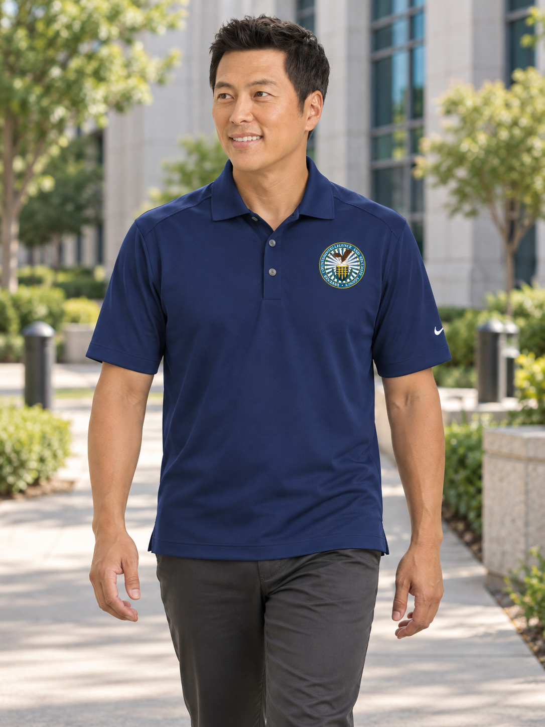 DCSA - Nike Dri-FIT Classic Polo — Navy Blue lifestyle view