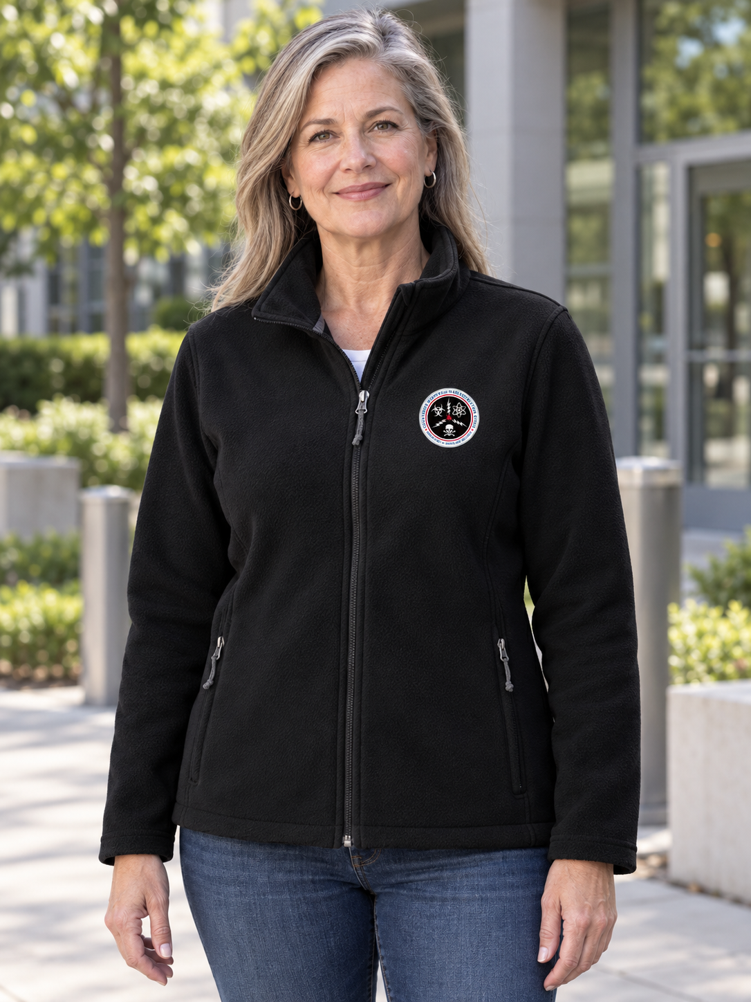 CWMD MIDWEIGHT Women's Microfleece — Black lifestyle view