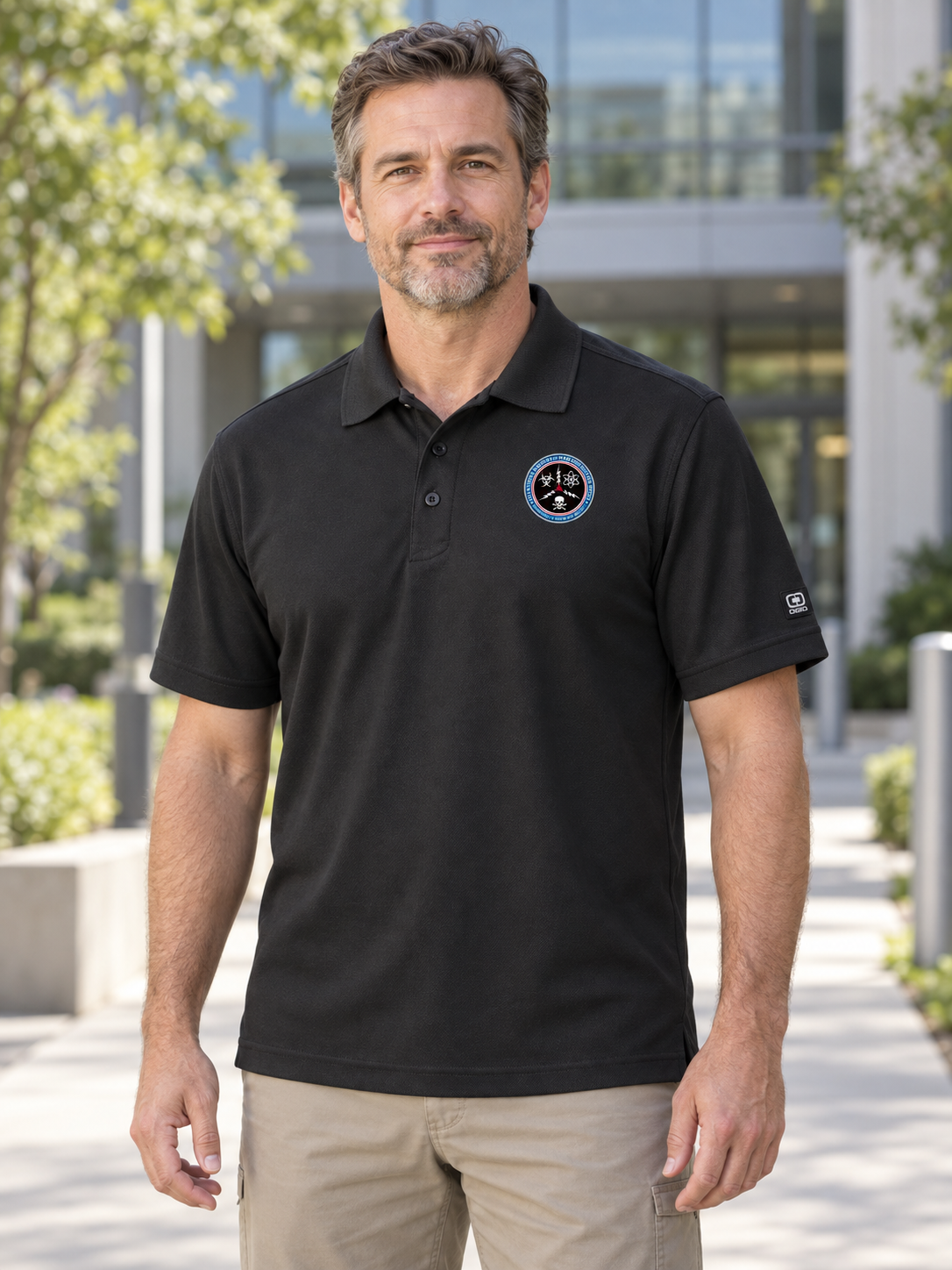 CWMD- Caliber2.0 Polo — Black lifestyle view