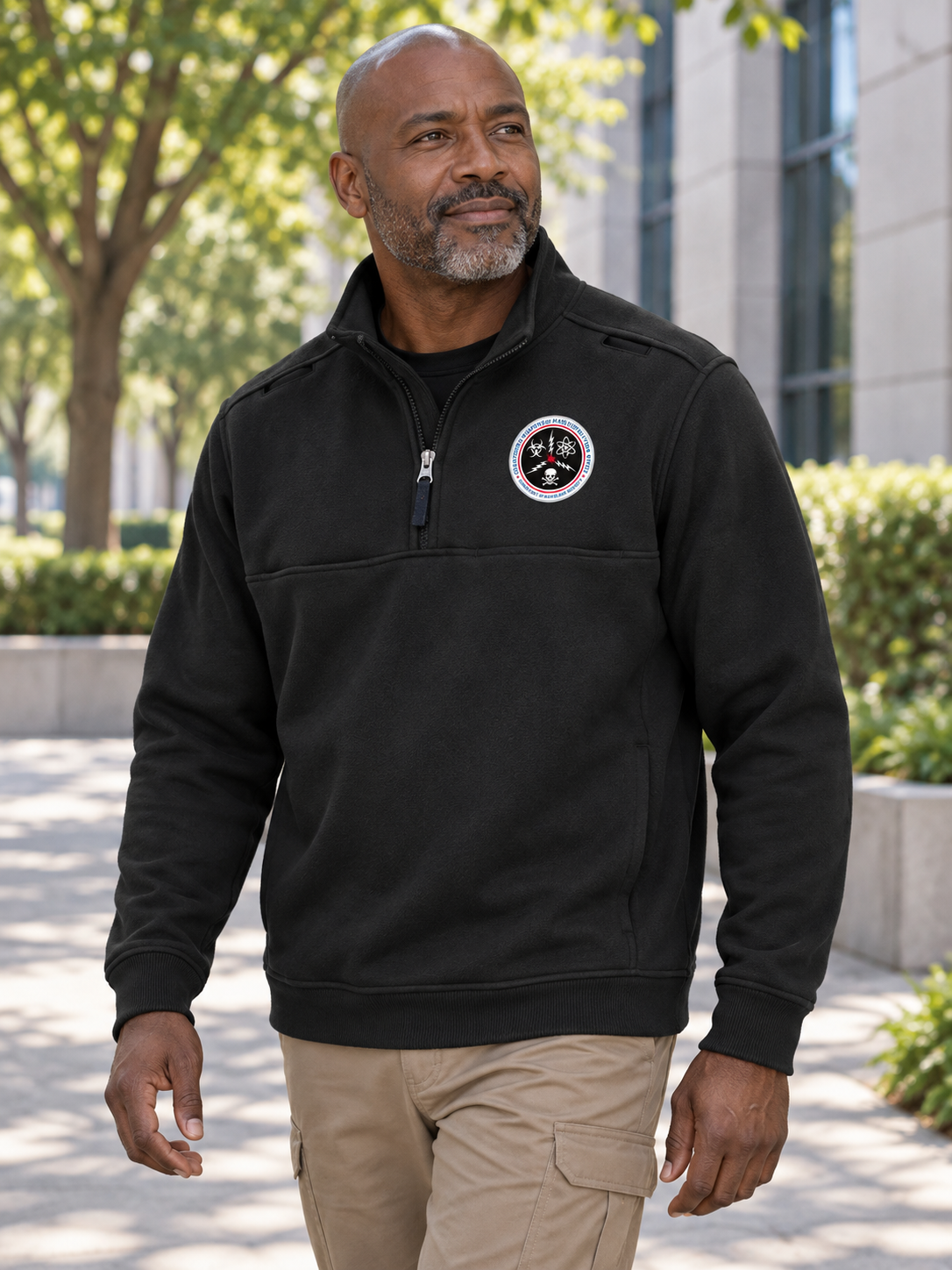 CWMD Fleece Job Shirt — Black lifestyle view