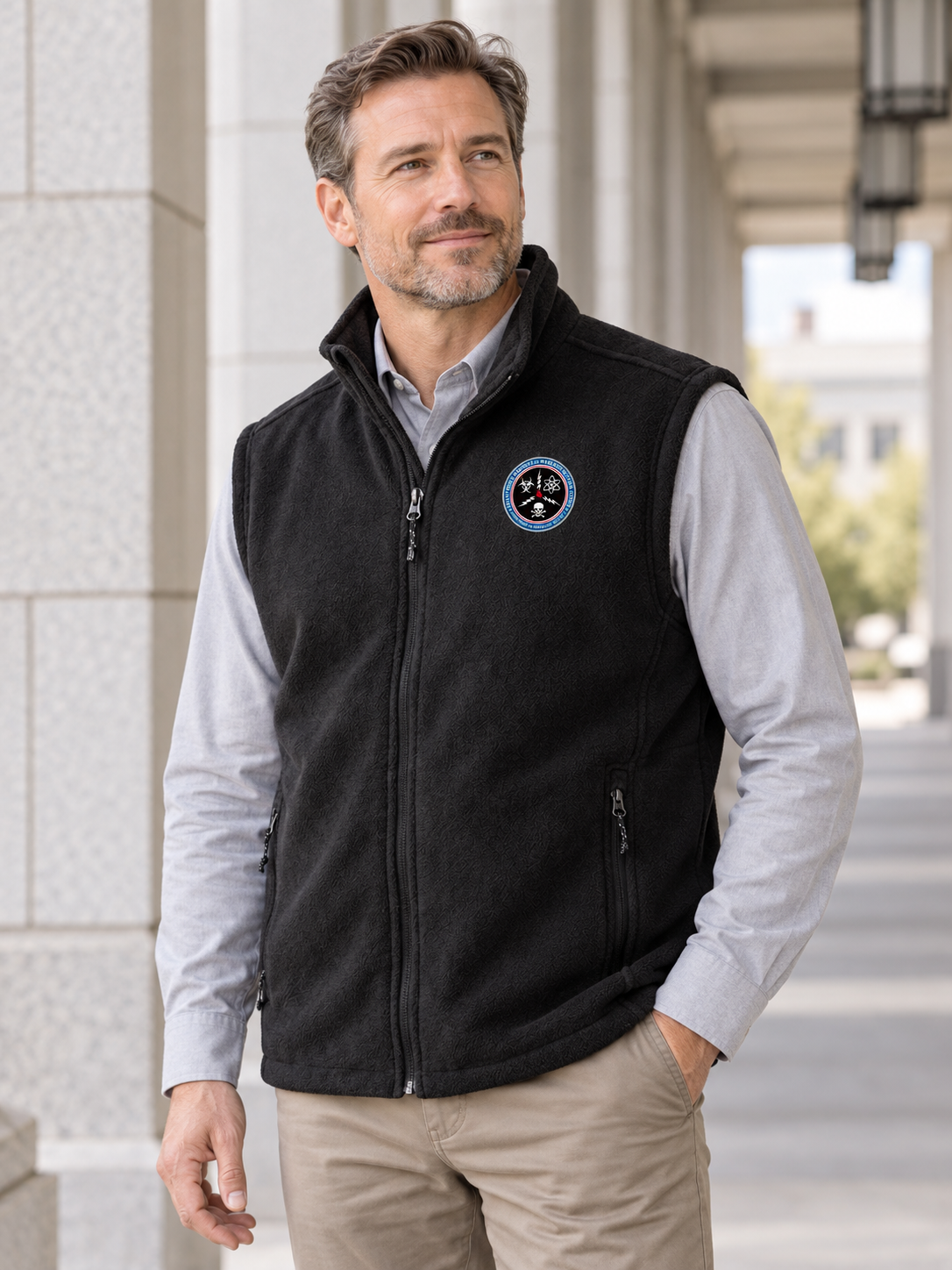 CWMD Agency Clerk's Vest — Black lifestyle view