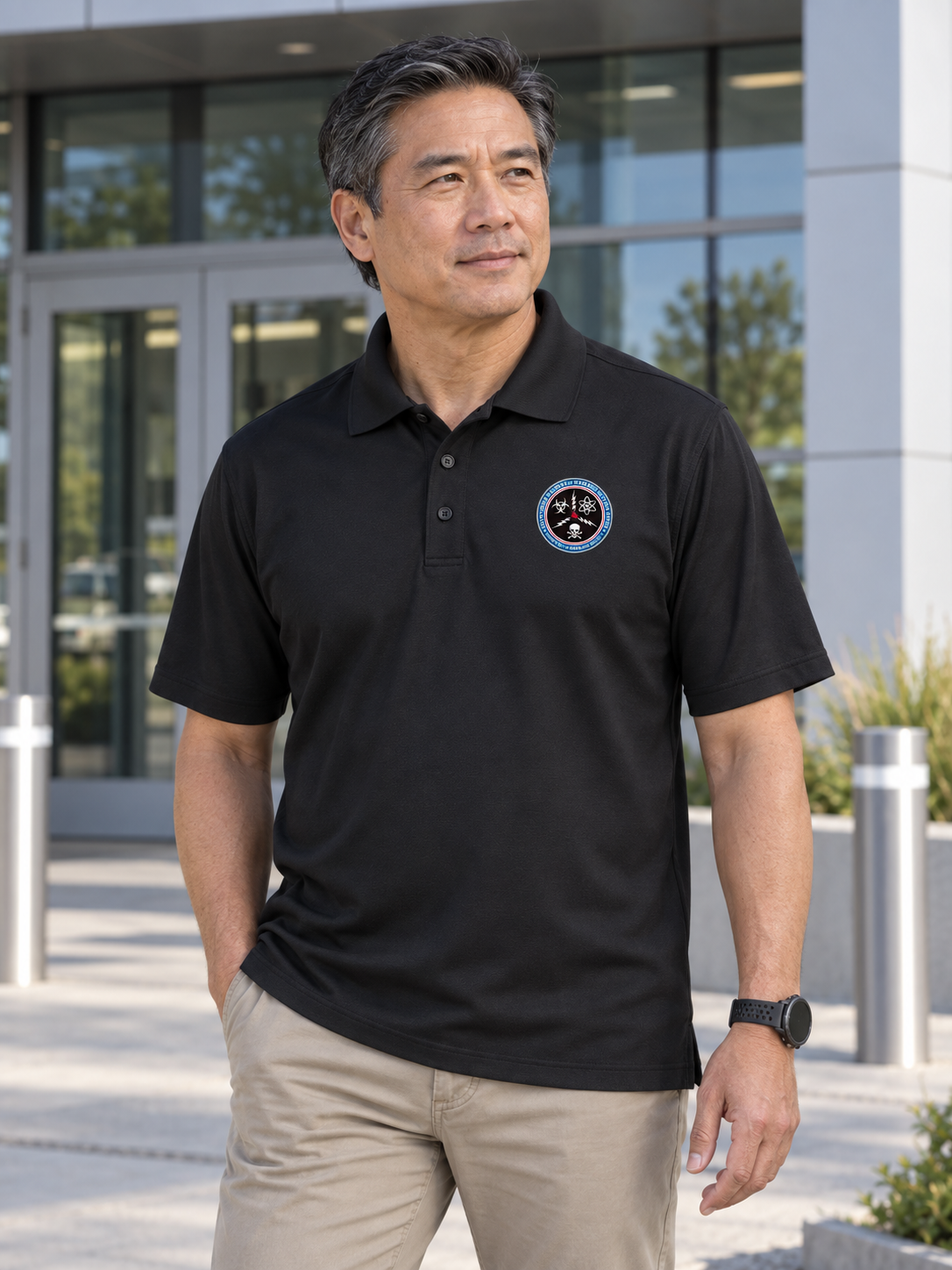 CWMD Dri Fit Men's Short Sleeve — Black lifestyle view